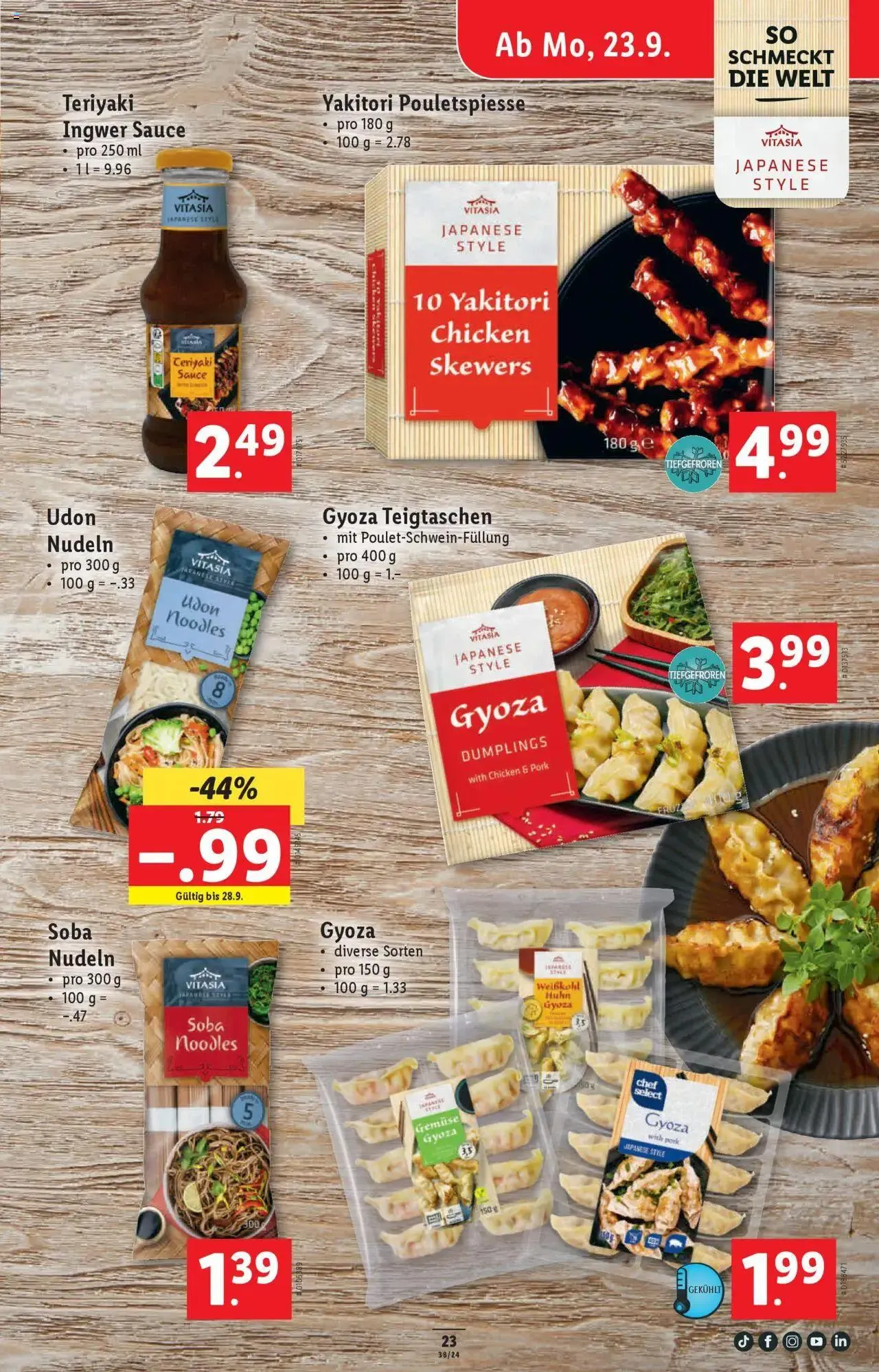 Lidl Aktionen von 19. September bis 25. September 2024 - Prospekt seite  23