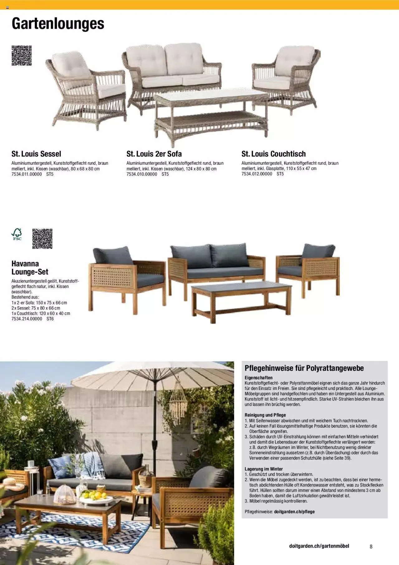 DO IT+GARDEN MIGROS Aktionen Gartenmöbel von 26. Februar bis 31. Dezember 2024 - Prospekt seite  8