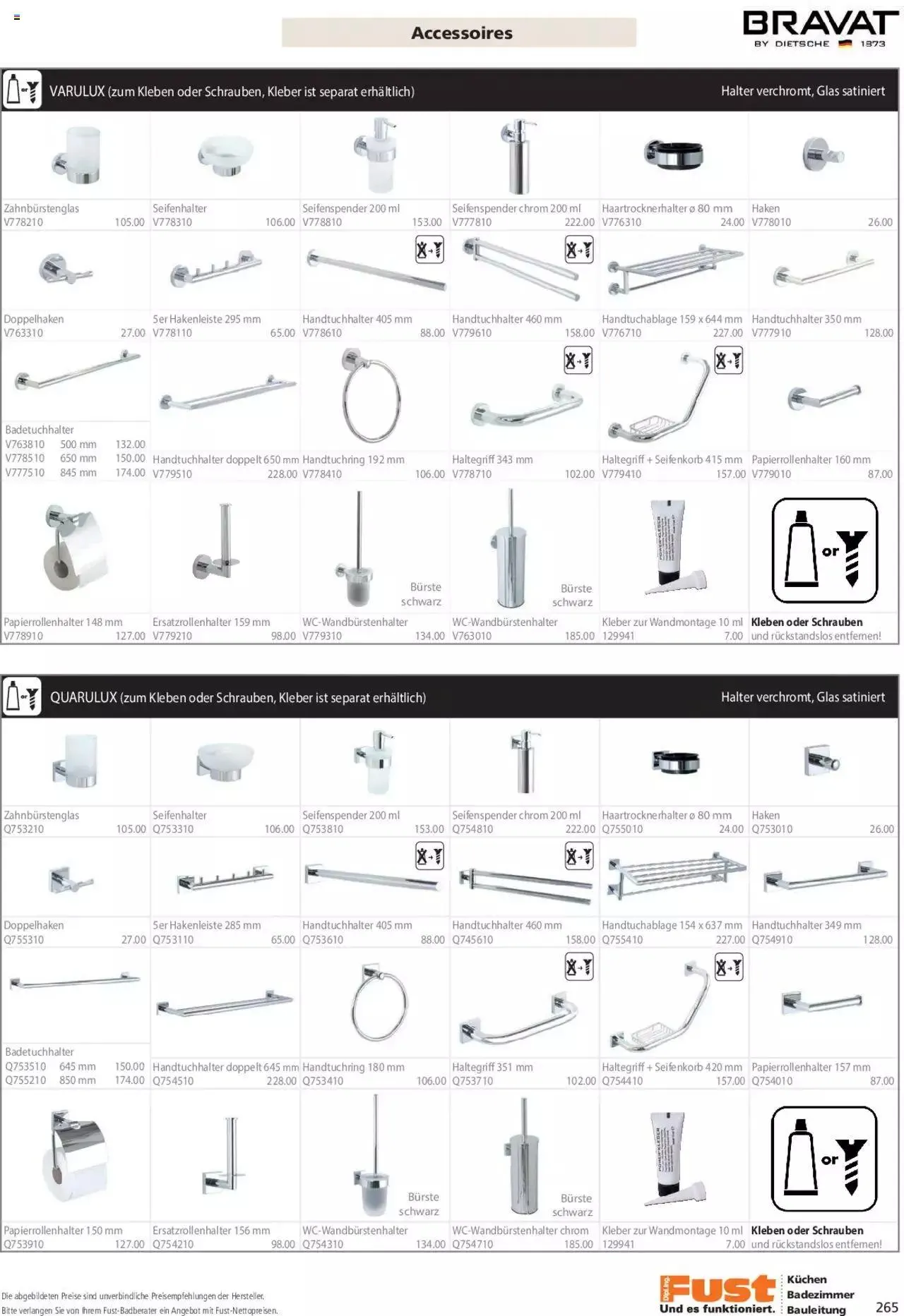 Fust Aktionen Badezimmermagazin von 17. April bis 31. Dezember 2024 - Prospekt seite  265