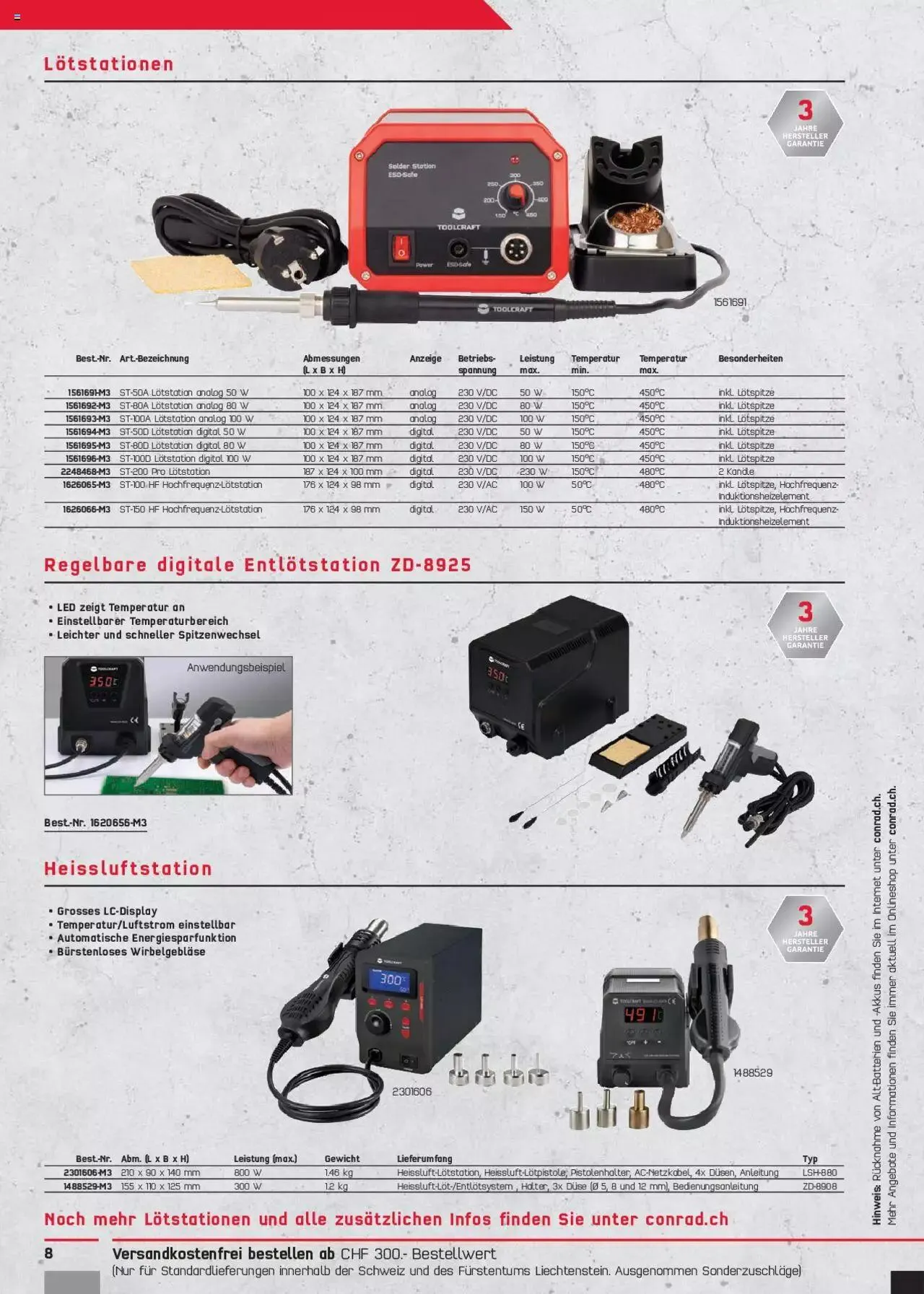 Conrad - Toolcraft News von 27. Januar bis 31. Dezember 2024 - Prospekt seite  8