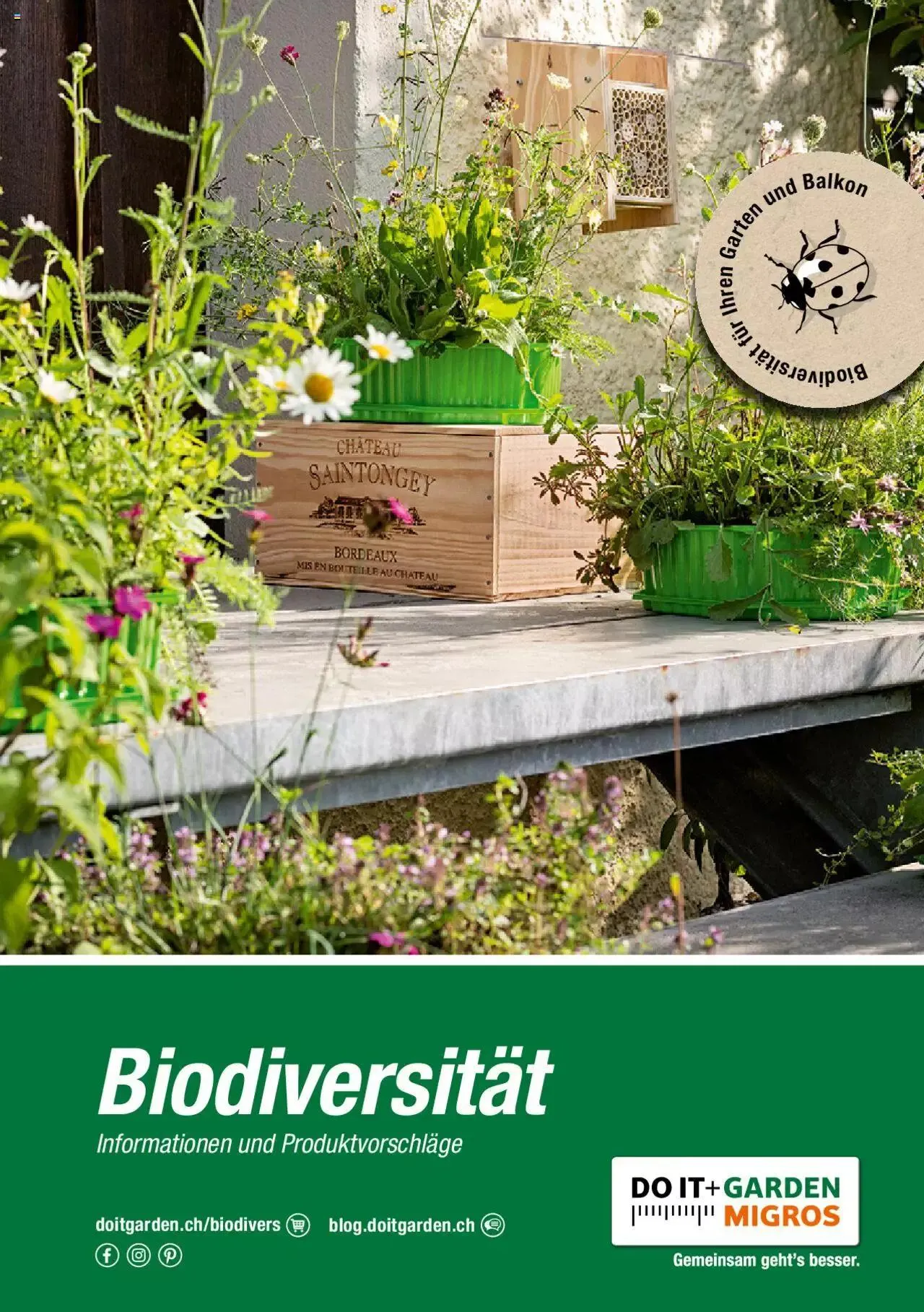 DO IT+GARDEN MIGROS - Biodiversität Broschüre von 9. März bis 31. Dezember 2024 - Prospekt seite  1