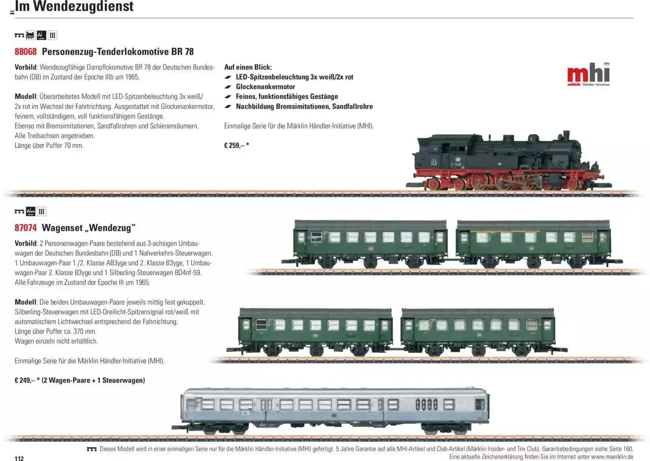 Conrad Märklin Neuheiten 2023 von 13. März bis 31. Dezember 2023 - Prospekt seite  114