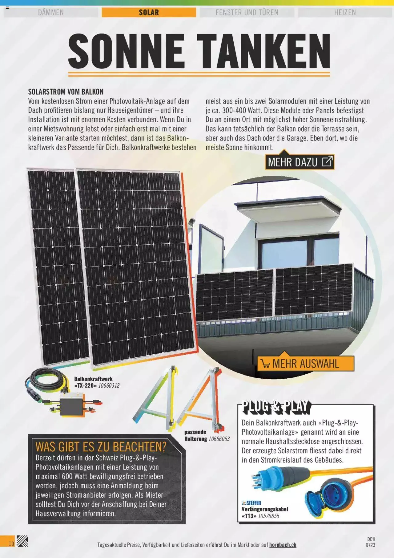 Hornbach Aktionen von 16. August bis 31. Dezember 2023 - Prospekt seite  10