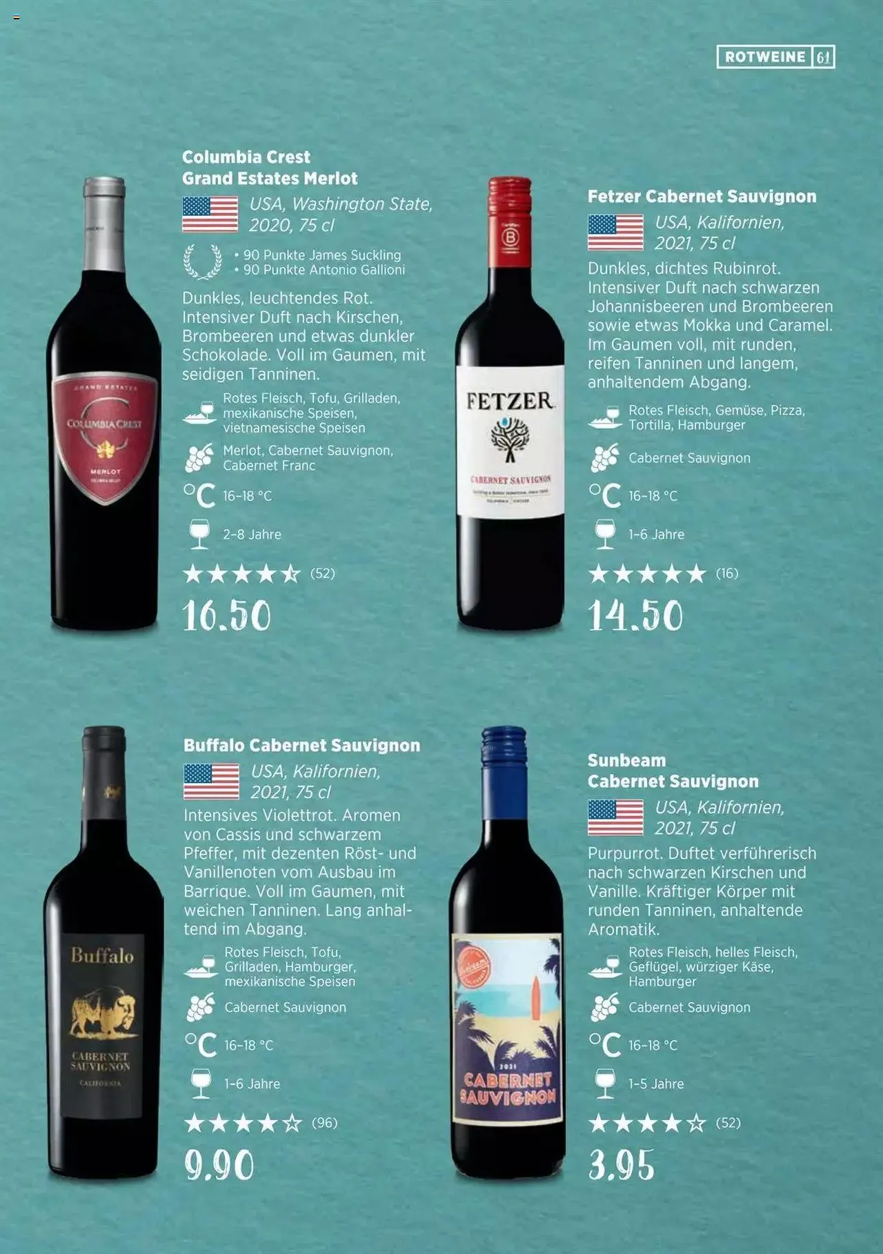 Denner Wine Guide 2023/2024 DE von 11. September bis 31. Dezember 2023 - Prospekt seite  60