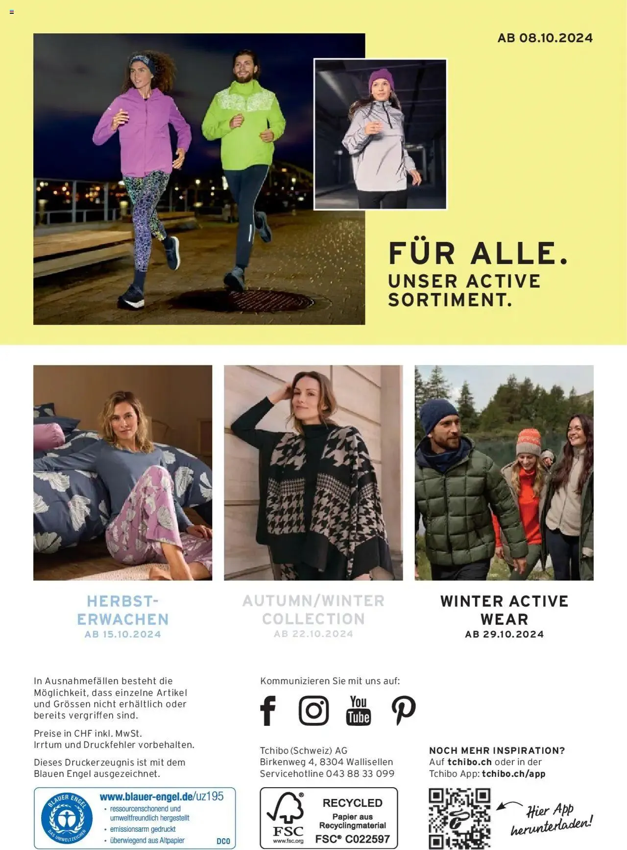 Tchibo Aktionen Filialen von 1. Oktober bis 31. Dezember 2024 - Prospekt seite  22