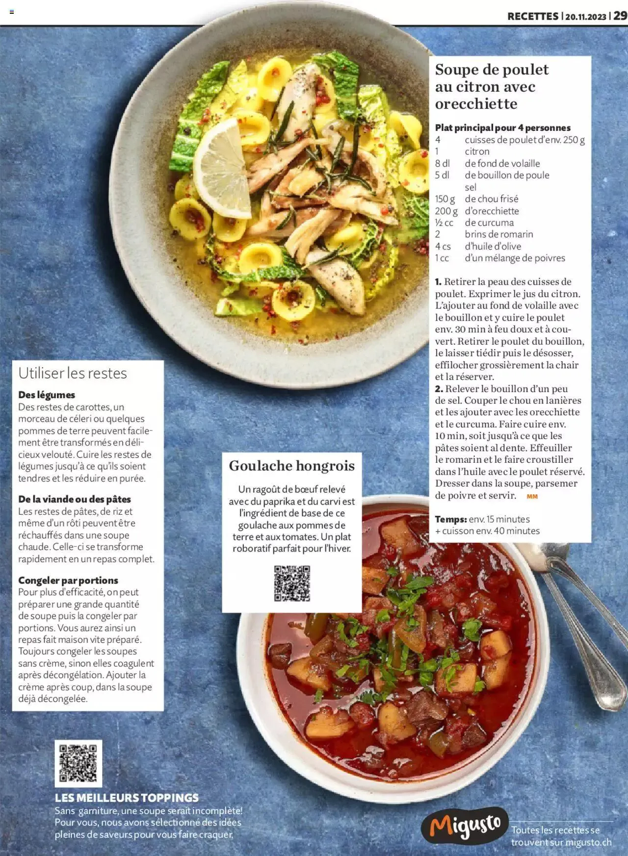 Migros Magazin FR von 20. November bis 31. Dezember 2023 - Prospekt seite  29