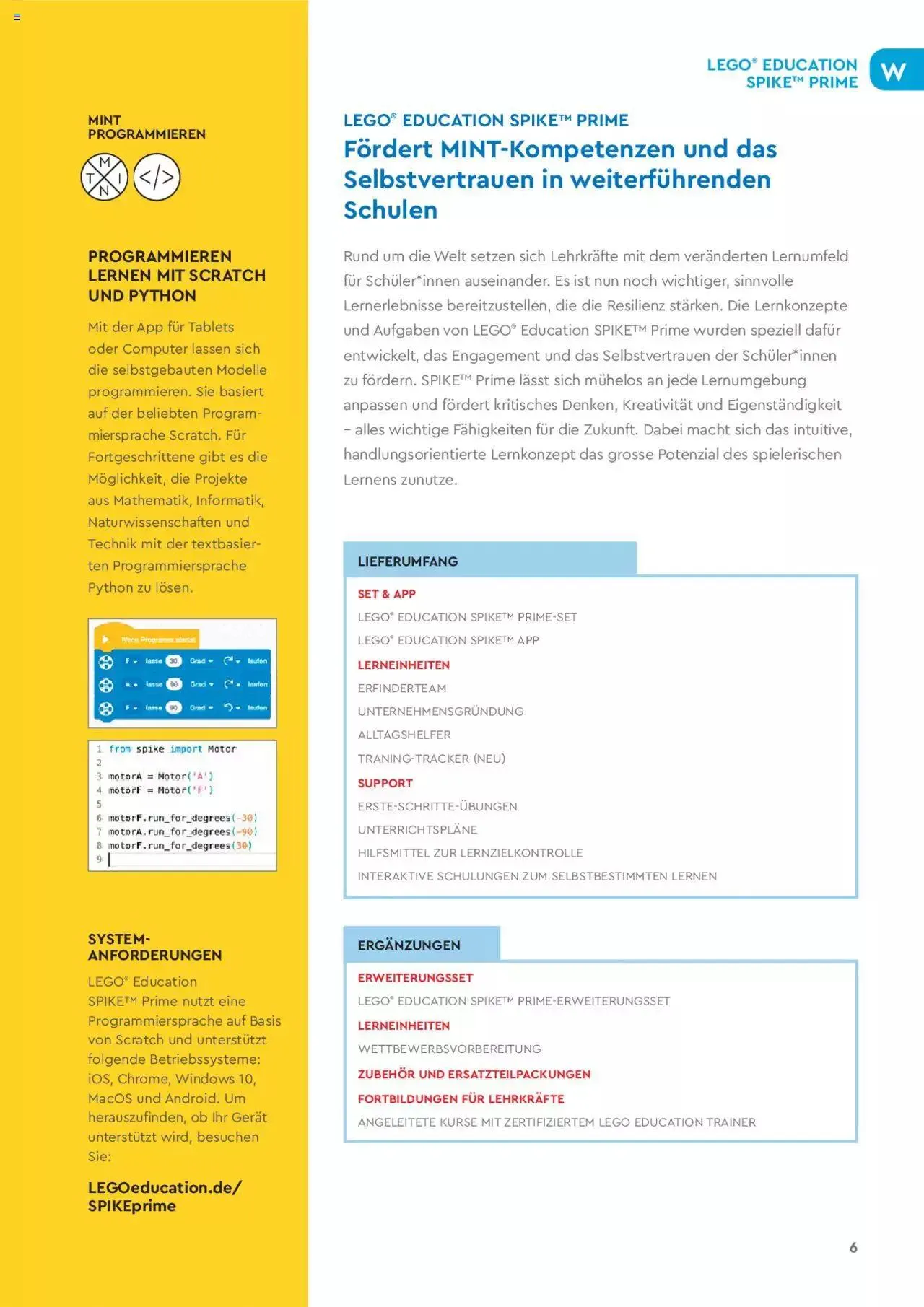 Conrad - Lego Education Lernkonzepte von 6. April bis 31. Dezember 2023 - Prospekt seite 7