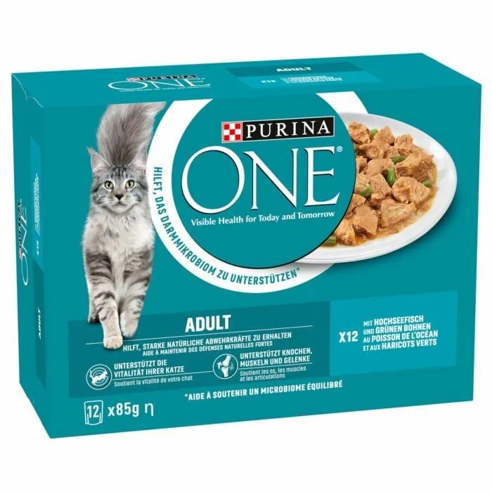 Purina ONE Katzenfutter Adult in Sauce mit Ozean Fisch
