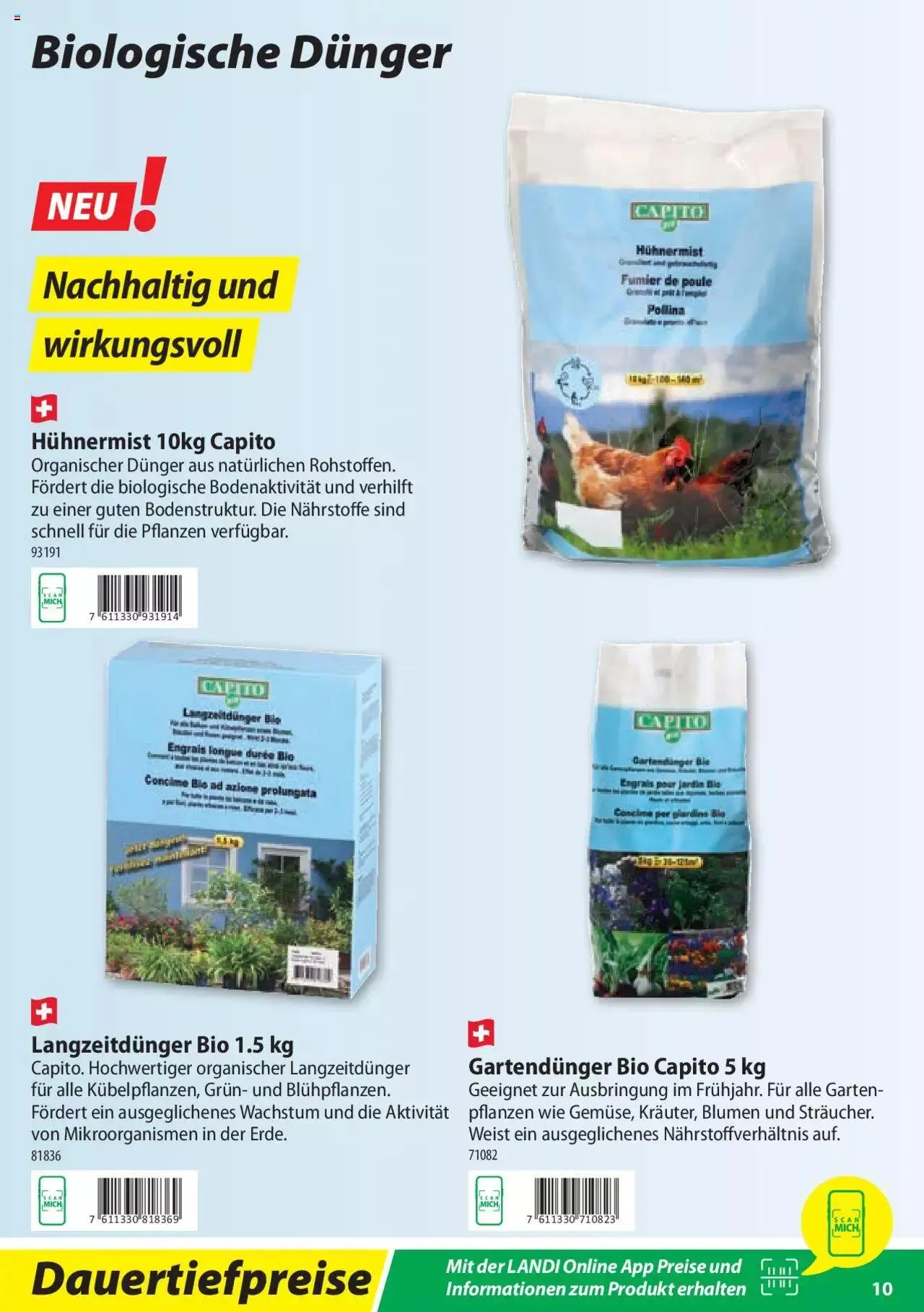 Landi Pflanzenschutz und Dünger 2023 von 7. März bis 31. Dezember 2023 - Prospekt seite 10