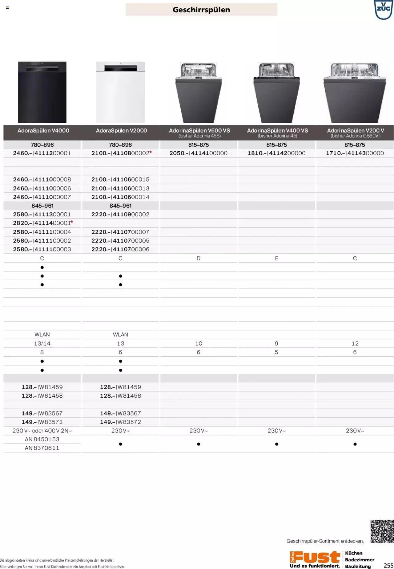Fust - Küchenmagazin - Riesenauswahl von 22. Februar bis 31. Dezember 2023 - Prospekt seite  255