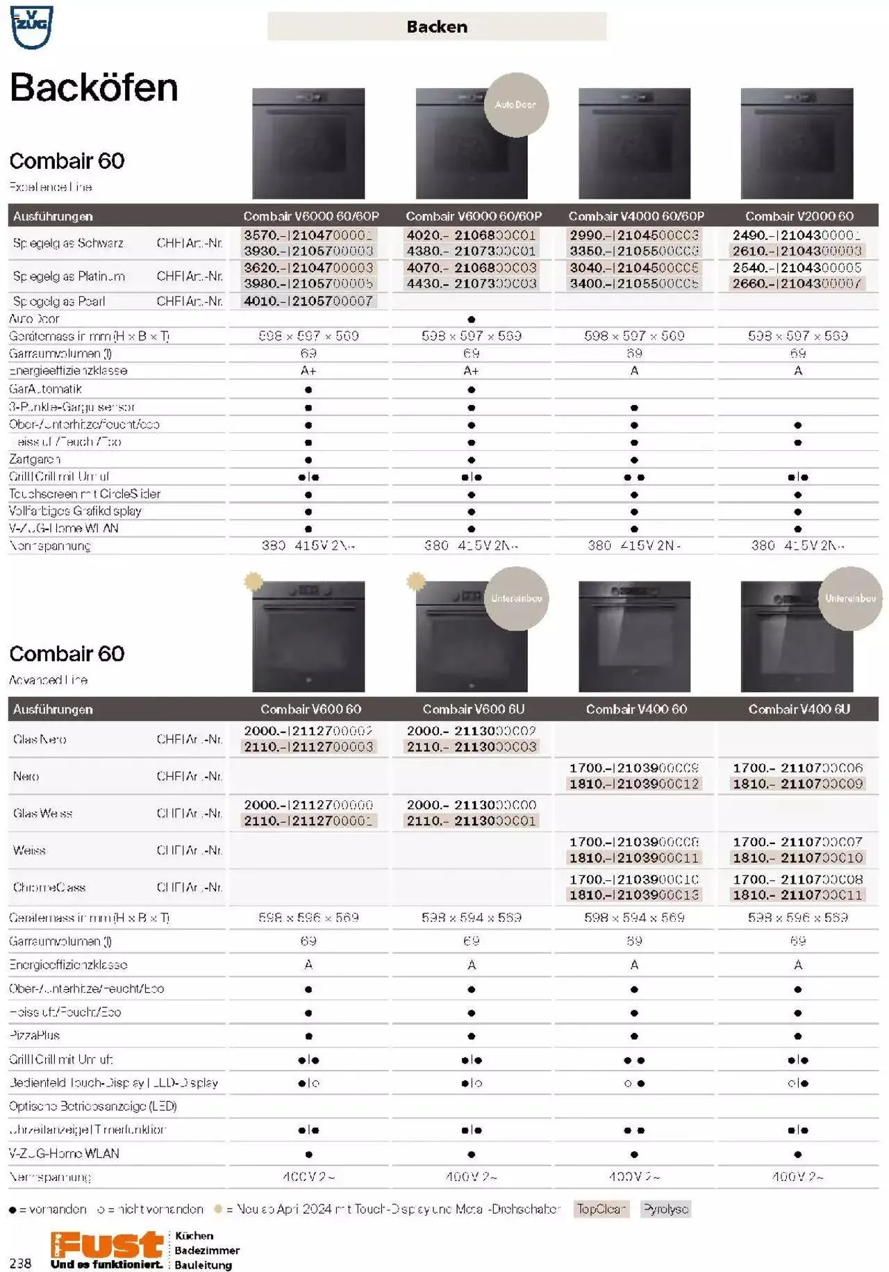 Fust Küchen- und Badezimmerprospekt von 4. März bis 31. Dezember 2024 - Prospekt seite 238