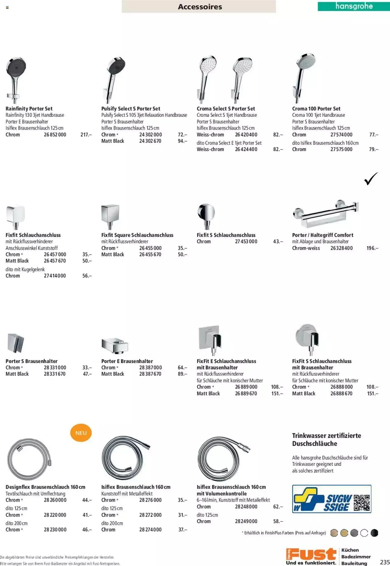 Fust Aktionen Badezimmermagazin von 17. April bis 31. Dezember 2024 - Prospekt seite  235