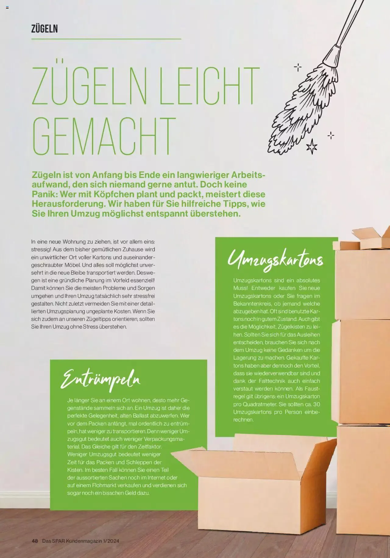 SPAR Kundenmagazin von 4. März bis 31. Dezember 2024 - Prospekt seite  48