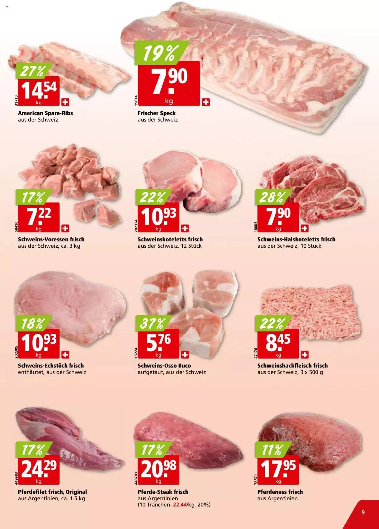 Aligro Aktionen für Businesskunden - Chavannes, Matran, Genf, Sitten von 4. Dezember bis 9. Dezember 2023 - Prospekt seite  9