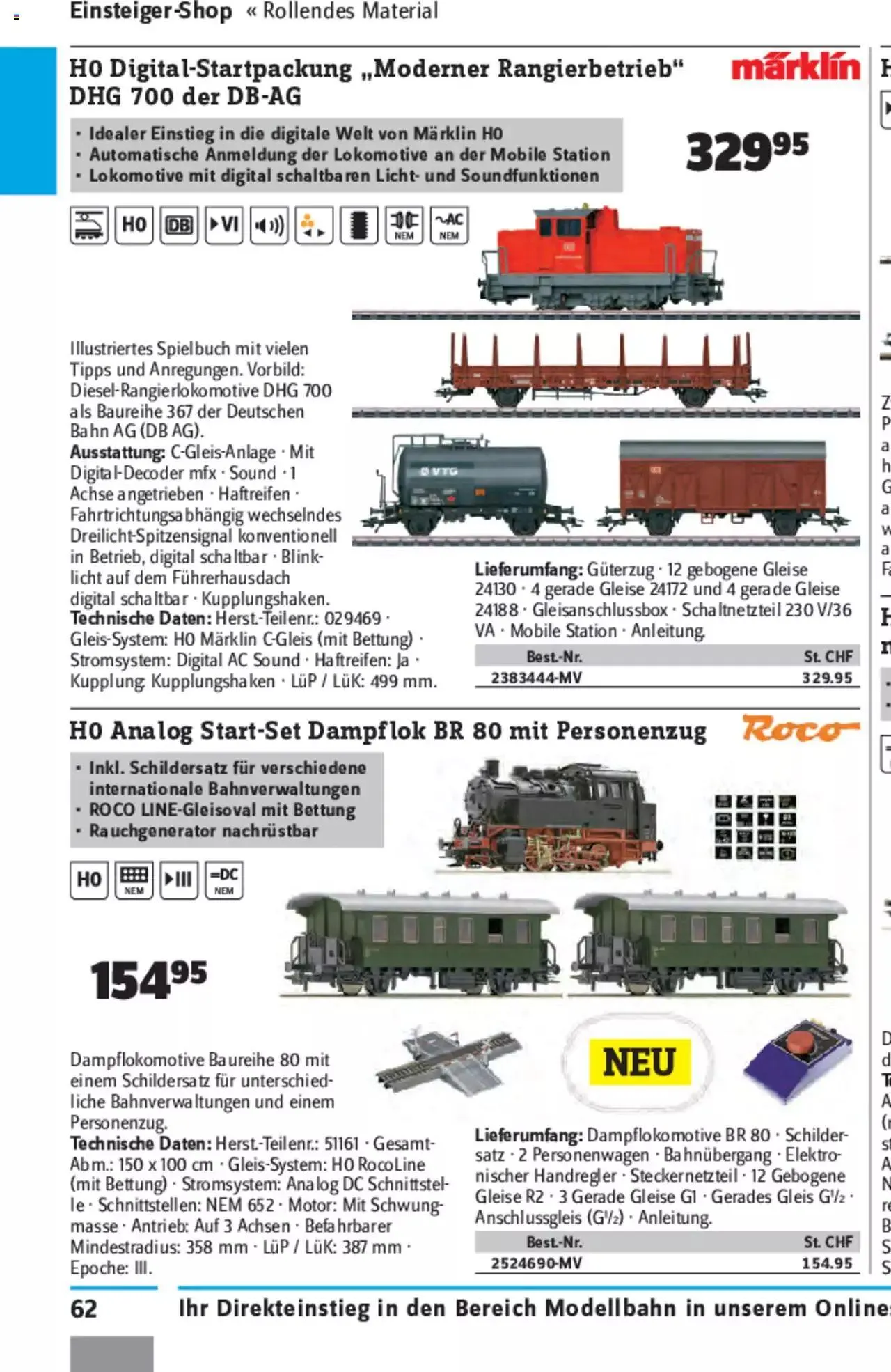 Conrad - Modellbahn Katalog 2022/23 von 5. September bis 31. Dezember 2023 - Prospekt seite  127