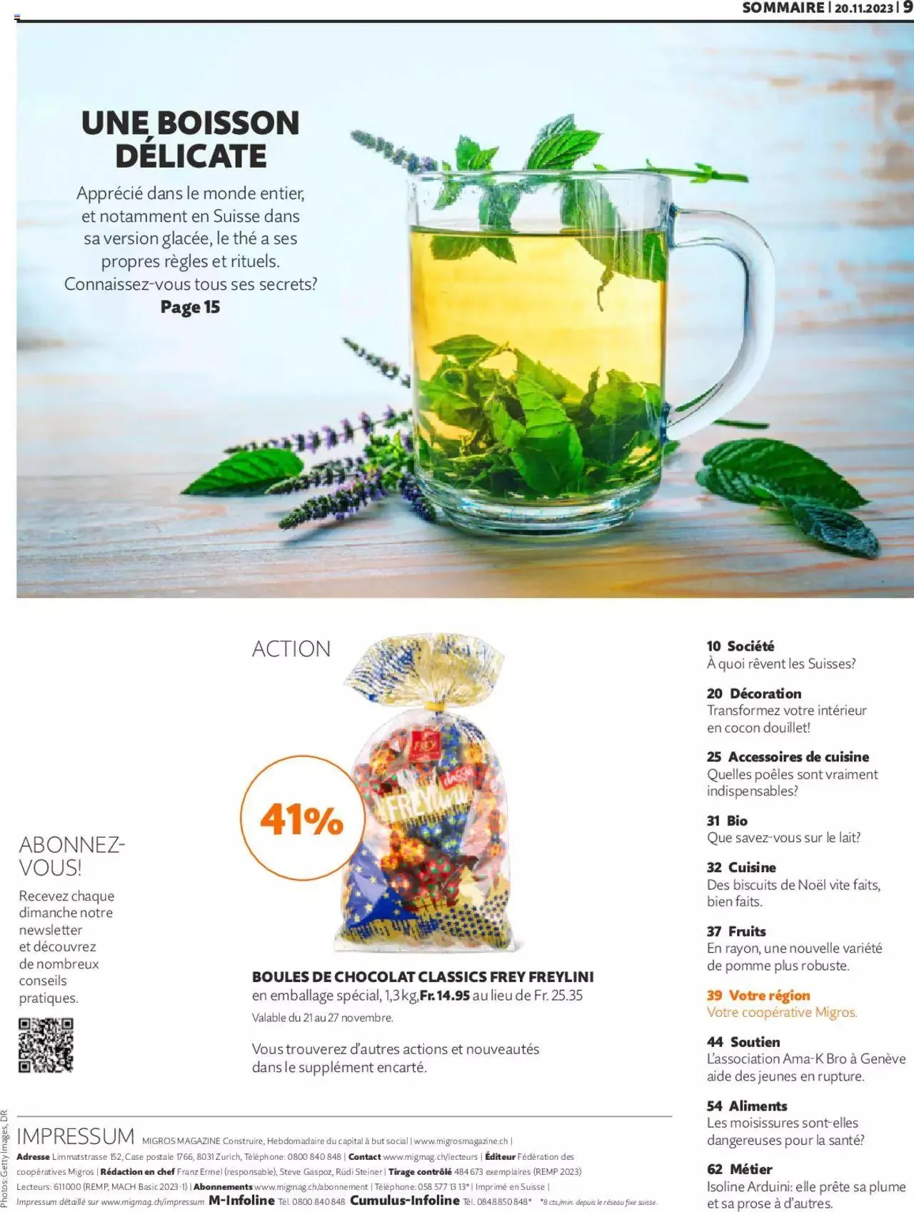 Migros Magazin FR von 20. November bis 31. Dezember 2023 - Prospekt seite  9