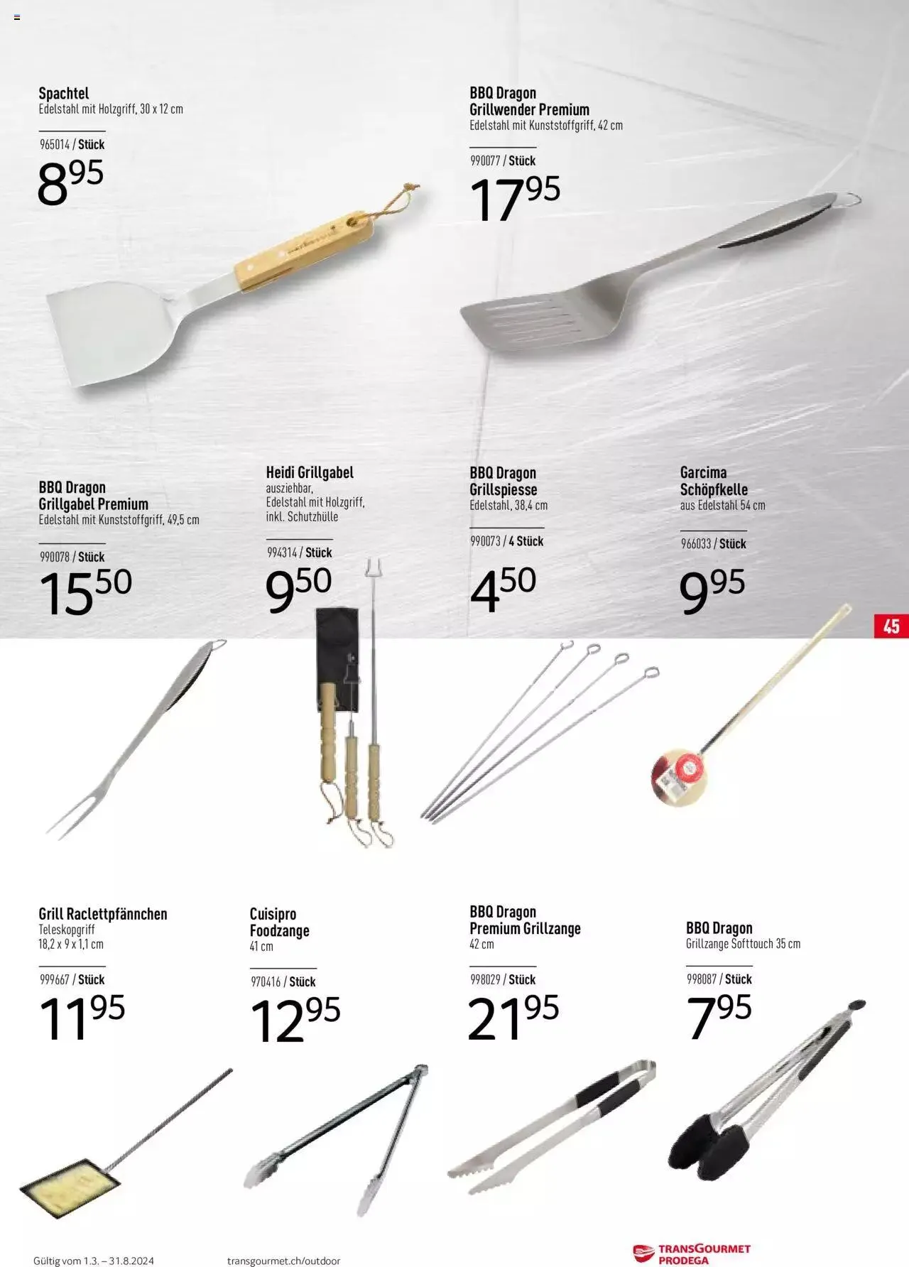 Prodega Outdoor Katalog 2024 von 26. Februar bis 26. Februar 2025 - Prospekt seite  45