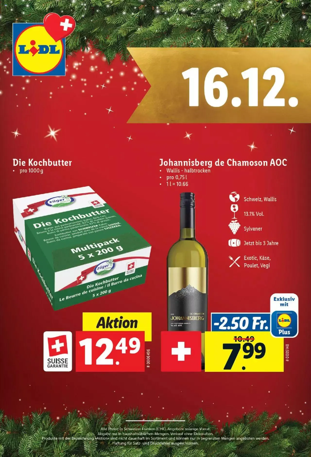 Lidl Aktionen Magische Weihnachtszeit von 1. Dezember bis 24. Dezember 2023 - Prospekt seite 16