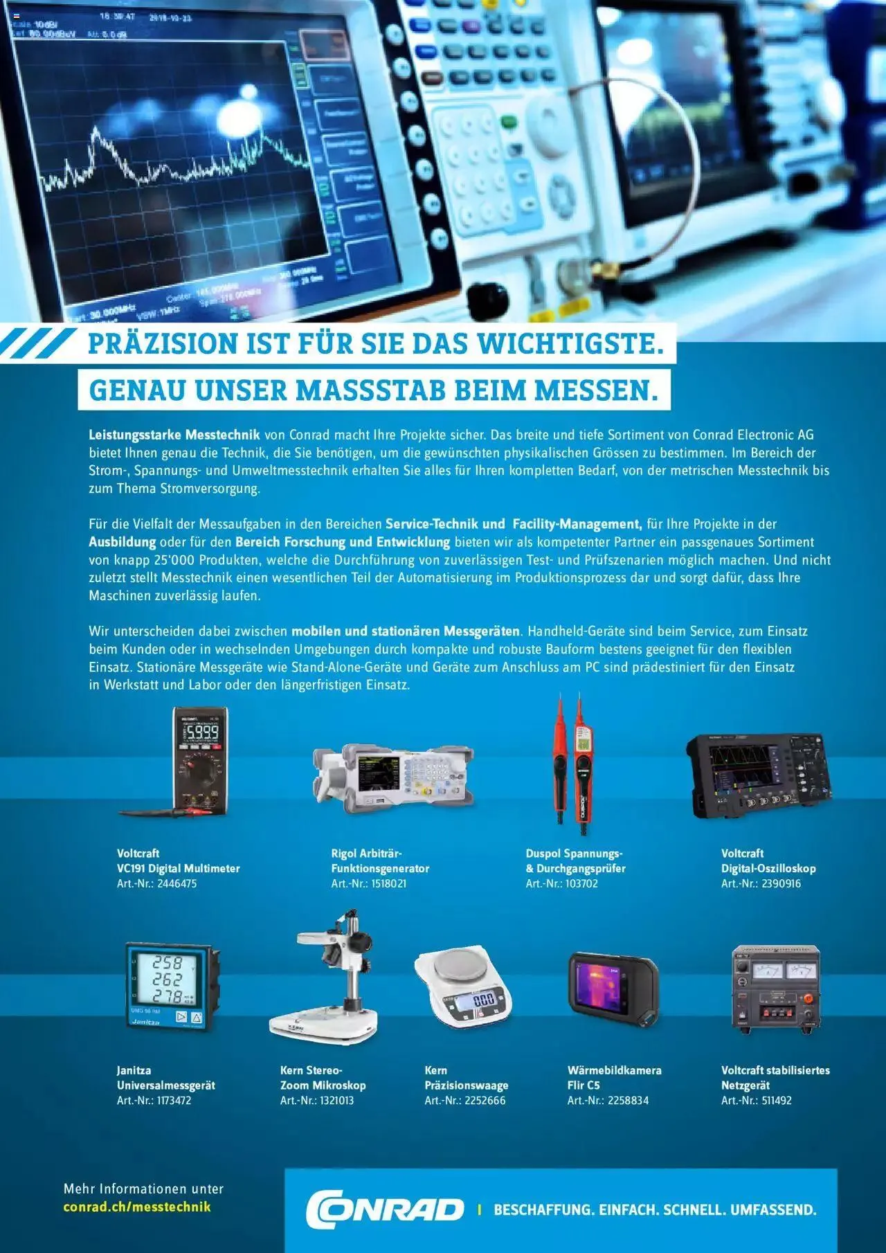 Conrad - Wir sind Technik - Messtechnic fur Profis von 14. November bis 31. Dezember 2023 - Prospekt seite  2