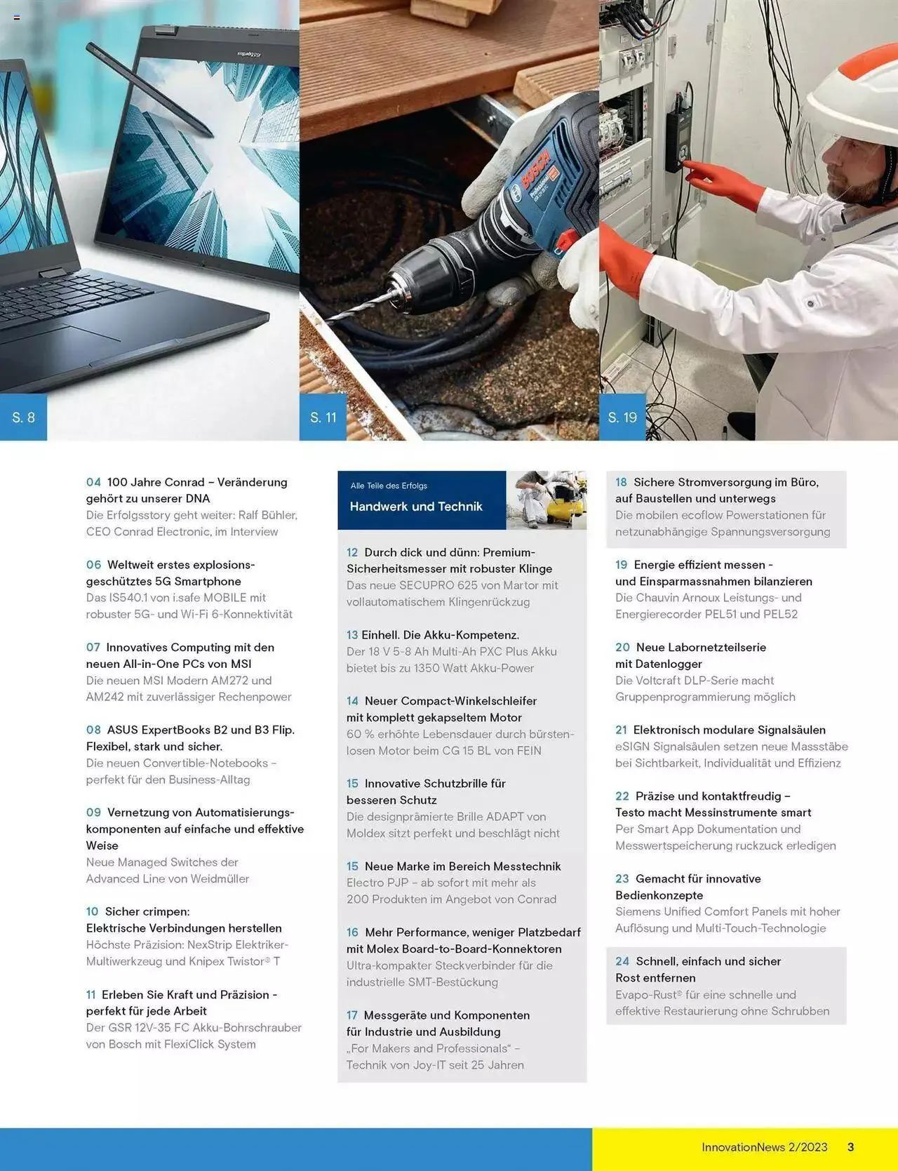 Conrad Handwerk und Technik von 8. Mai bis 31. Dezember 2023 - Prospekt seite 3