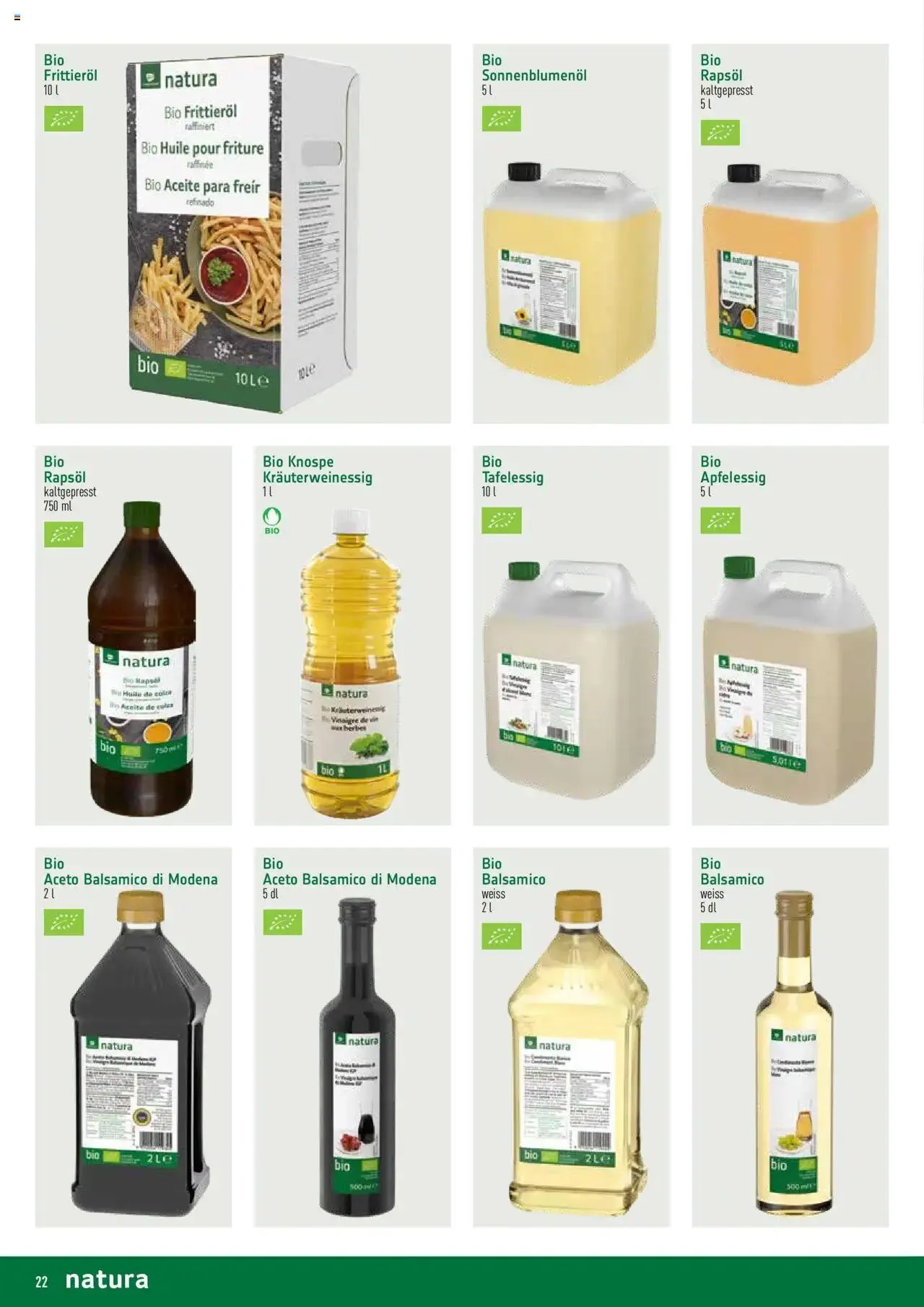 Prodega Aktionen Natura Bio Sortiment von 1. Juli bis 31. Dezember 2024 - Prospekt seite  22