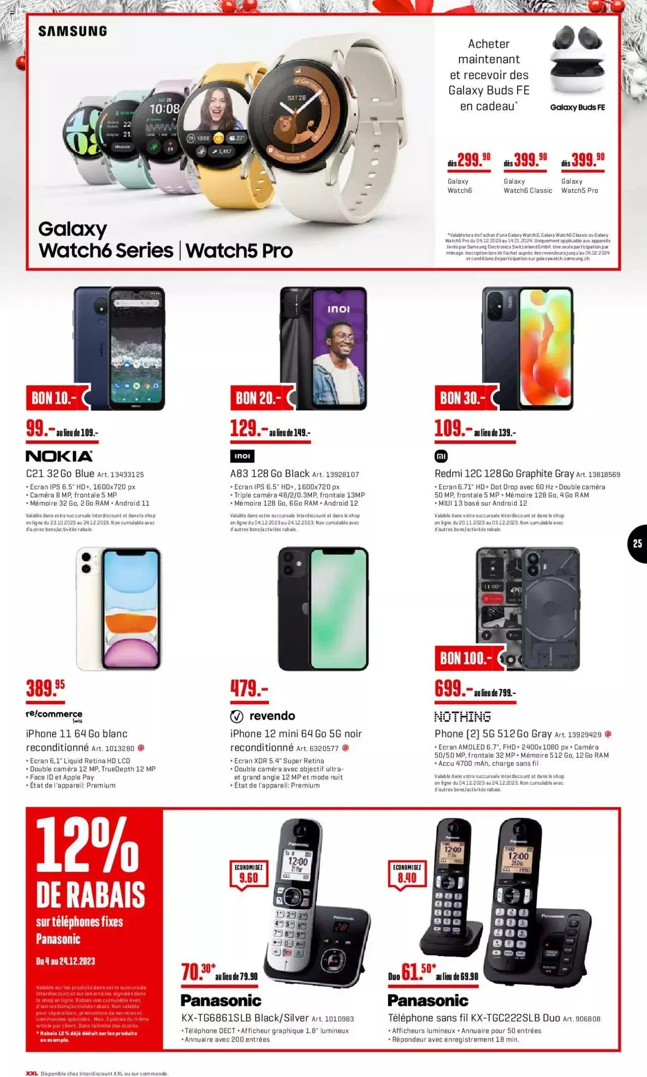 Interdiscount Aktionen FR von 4. Dezember bis 24. Dezember 2023 - Prospekt seite 25