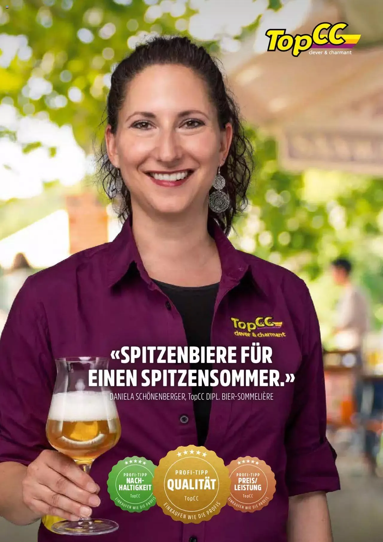 TopCC Aktionen Spitzenbiere von 24. Juli bis 31. Dezember 2023 - Prospekt seite 1