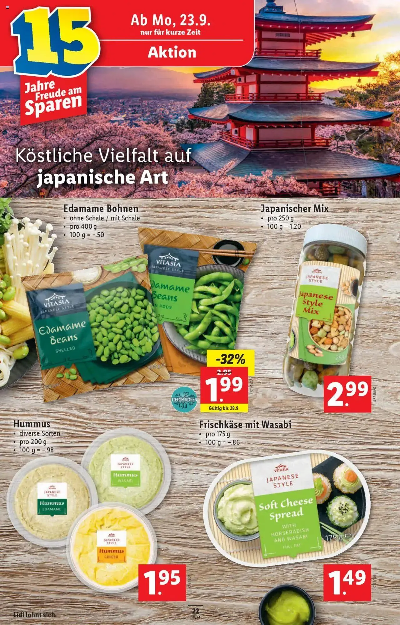 Lidl Aktionen von 19. September bis 25. September 2024 - Prospekt seite  22