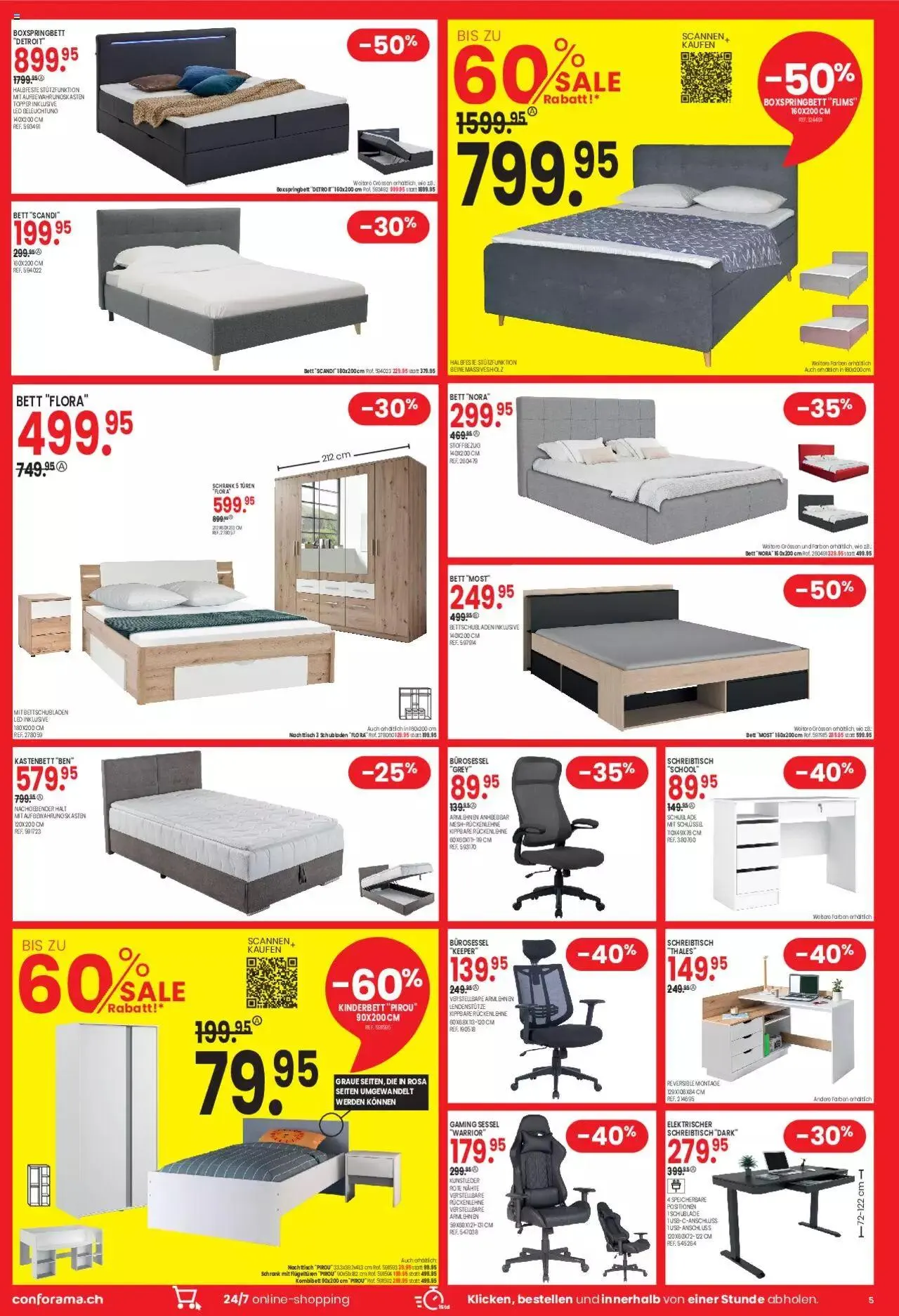 Conforama Aktionen Rabatt von 19. Dezember bis 31. Dezember 2023 - Prospekt seite 5
