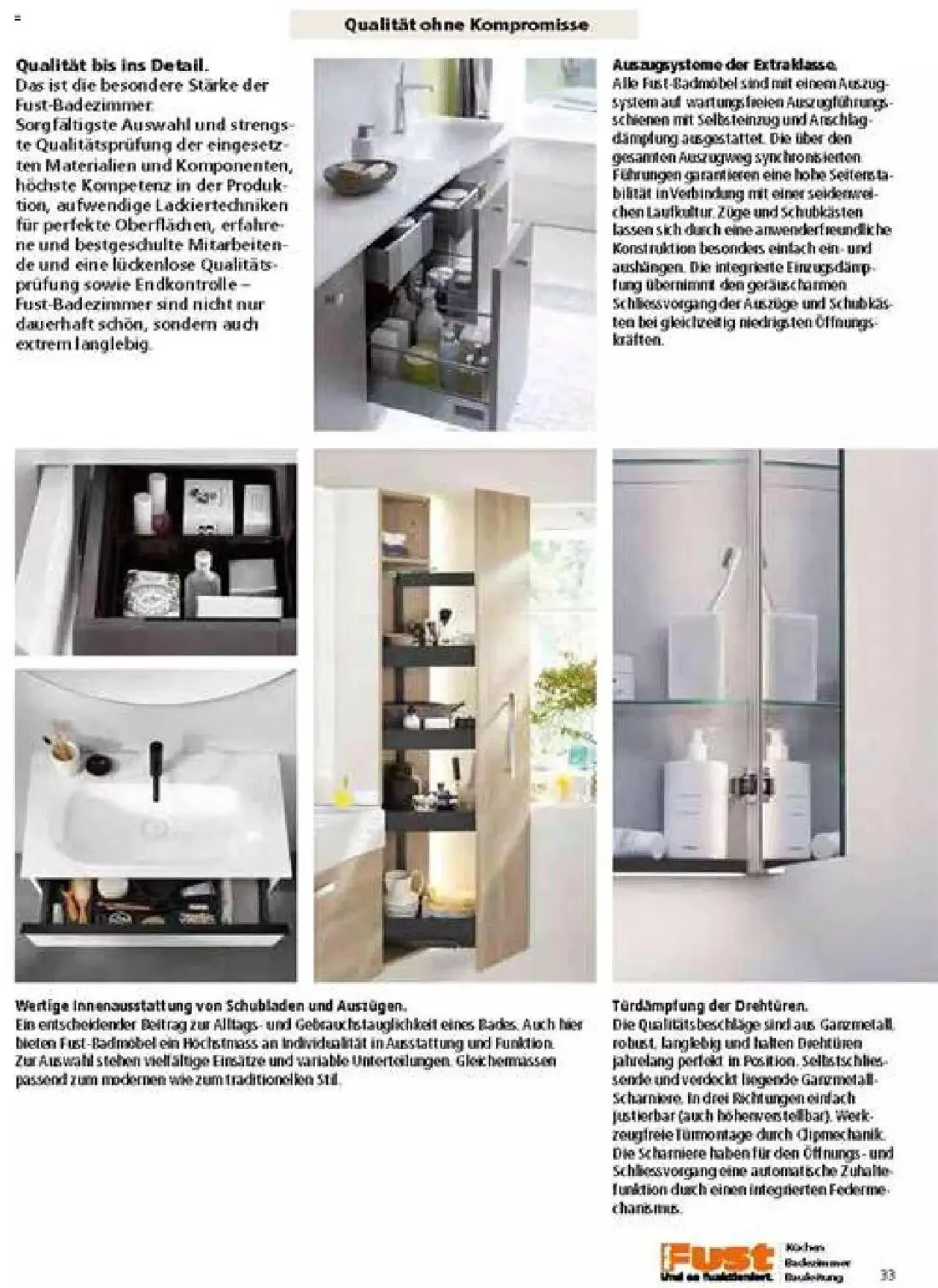 Fust Badezimmermagazin von 17. April bis 31. Dezember 2023 - Prospekt seite  33