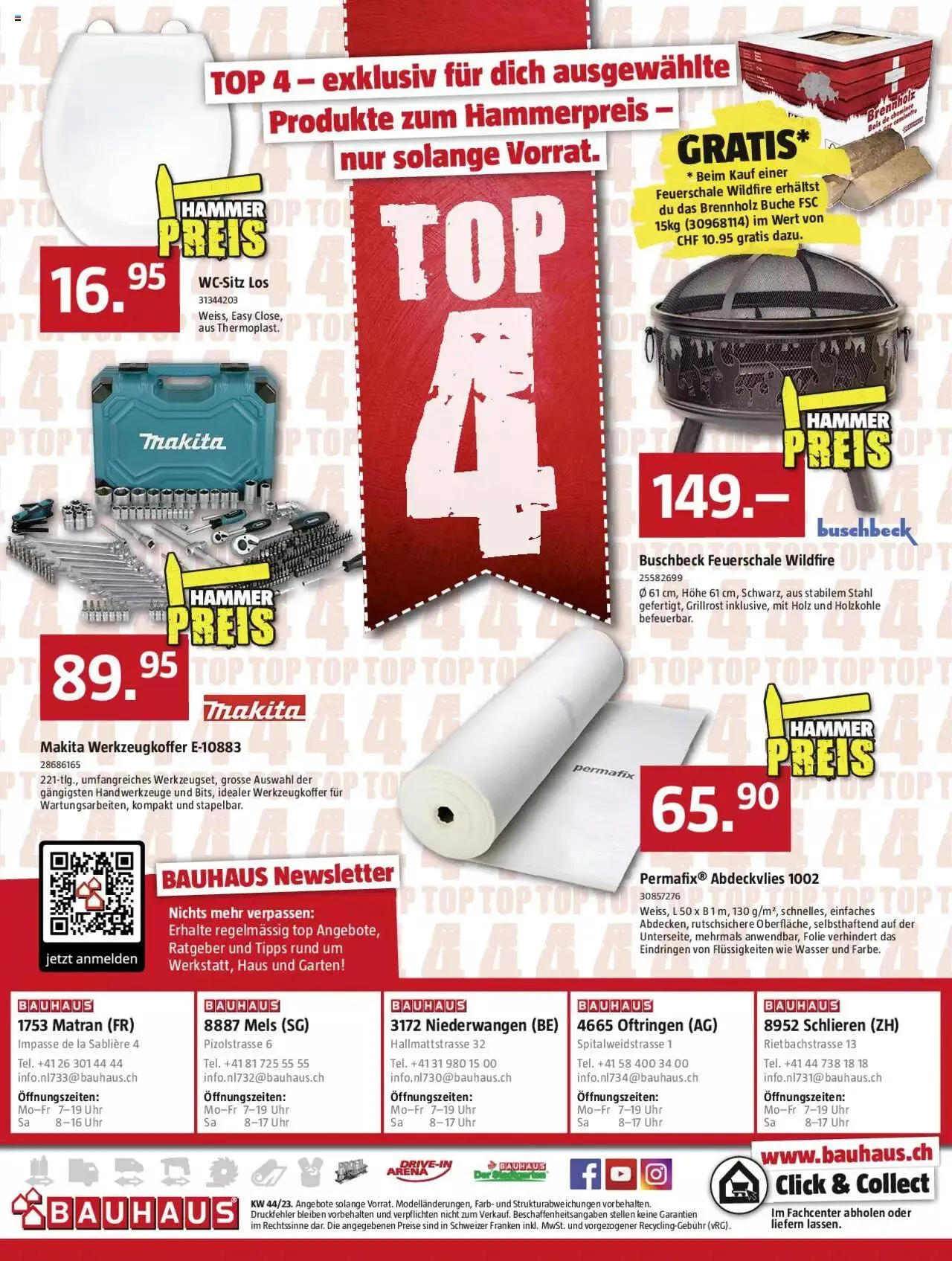 Bauhaus Aktionen von 30. Oktober bis 26. November 2023 - Prospekt seite  32