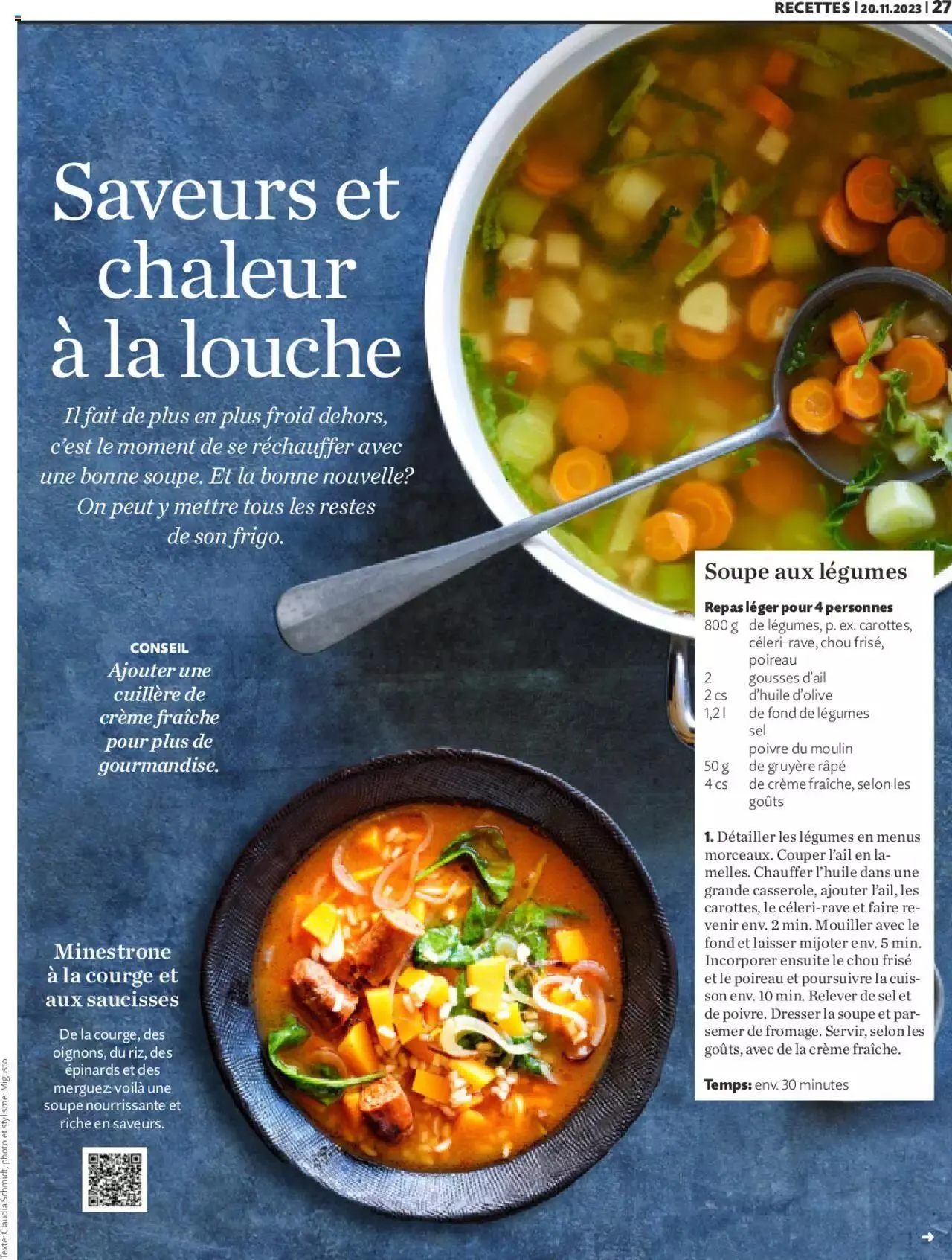 Migros Magazin FR von 20. November bis 31. Dezember 2023 - Prospekt seite 27