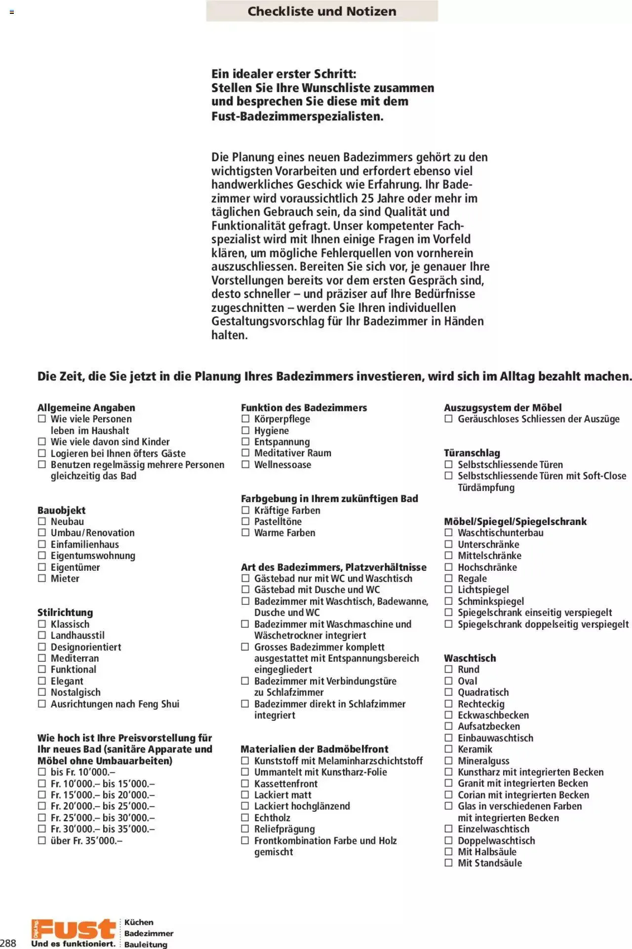 Fust Aktionen Badezimmermagazin von 17. April bis 31. Dezember 2024 - Prospekt seite  288