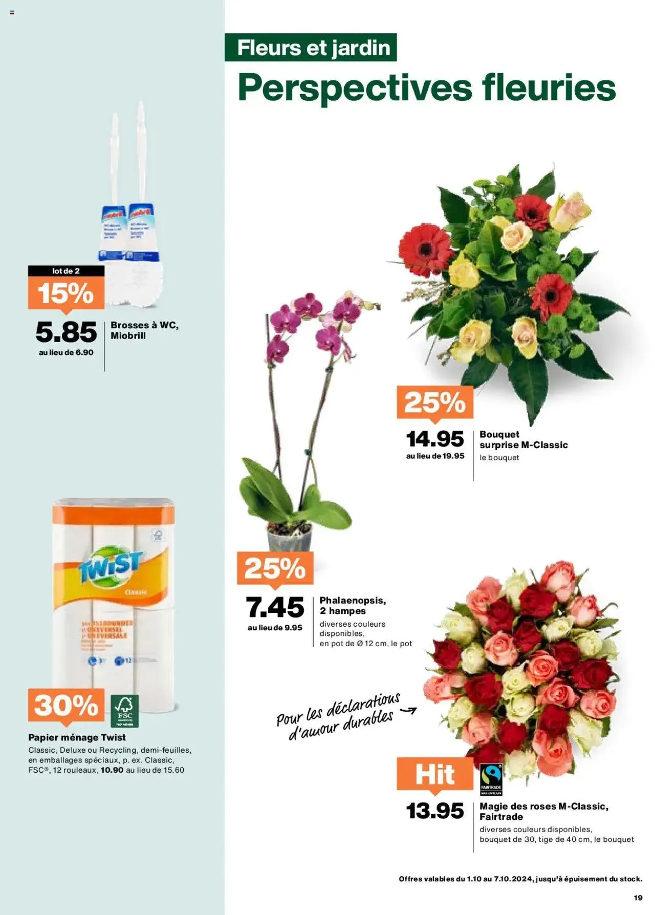 Migros Aktionen FR von 1. Oktober bis 7. Oktober 2024 - Prospekt seite  19