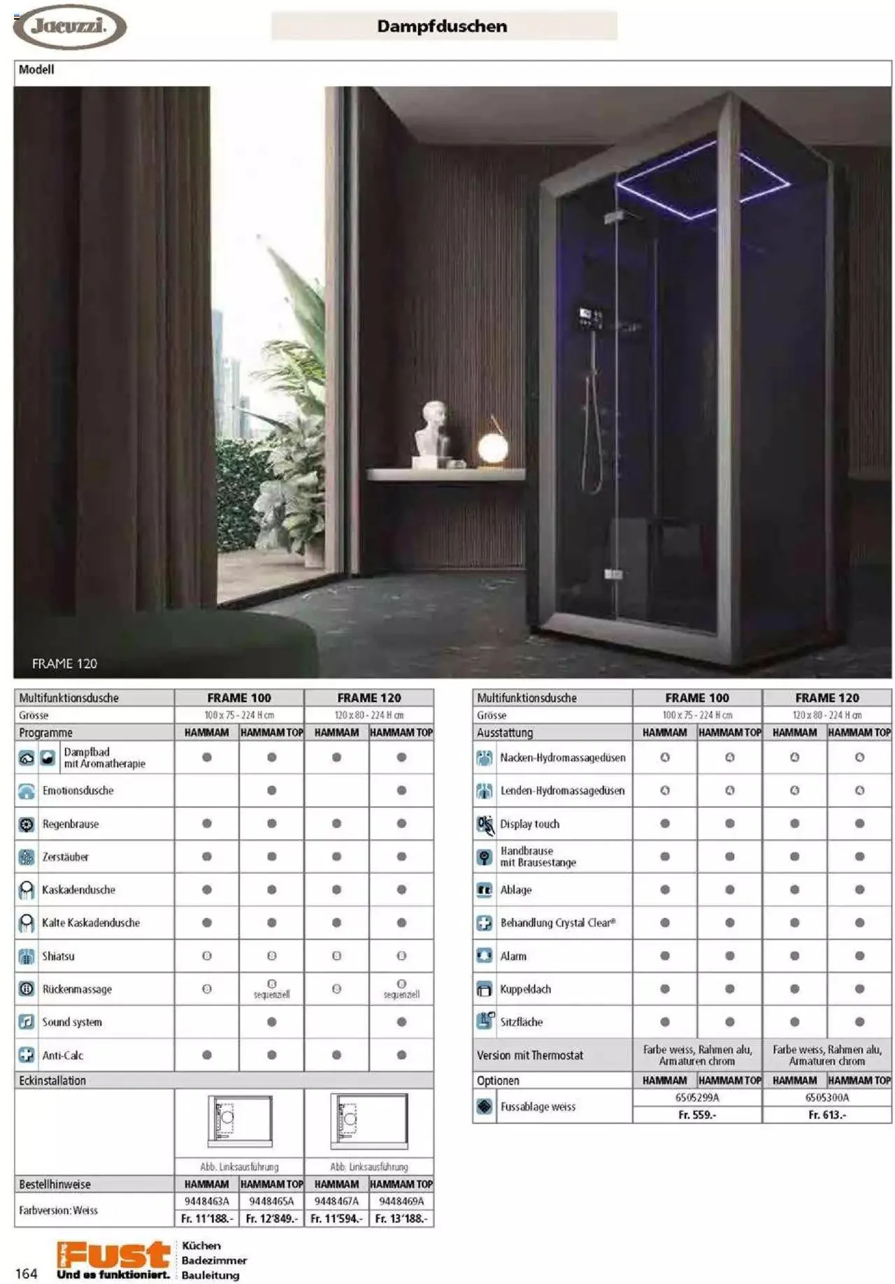 Fust Badezimmermagazin von 17. April bis 31. Dezember 2023 - Prospekt seite  164