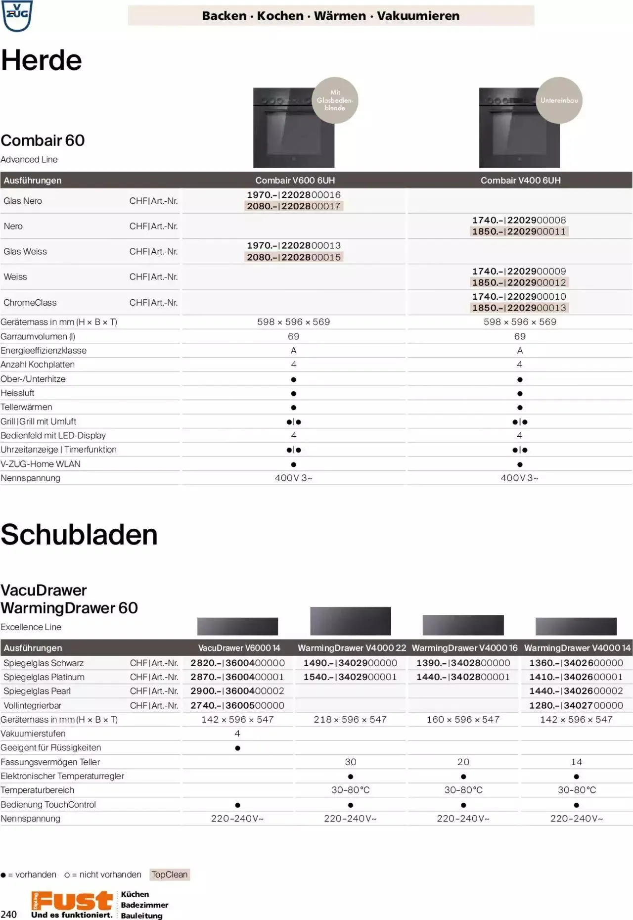 Fust - Küchenmagazin - Riesenauswahl von 22. Februar bis 31. Dezember 2023 - Prospekt seite 240