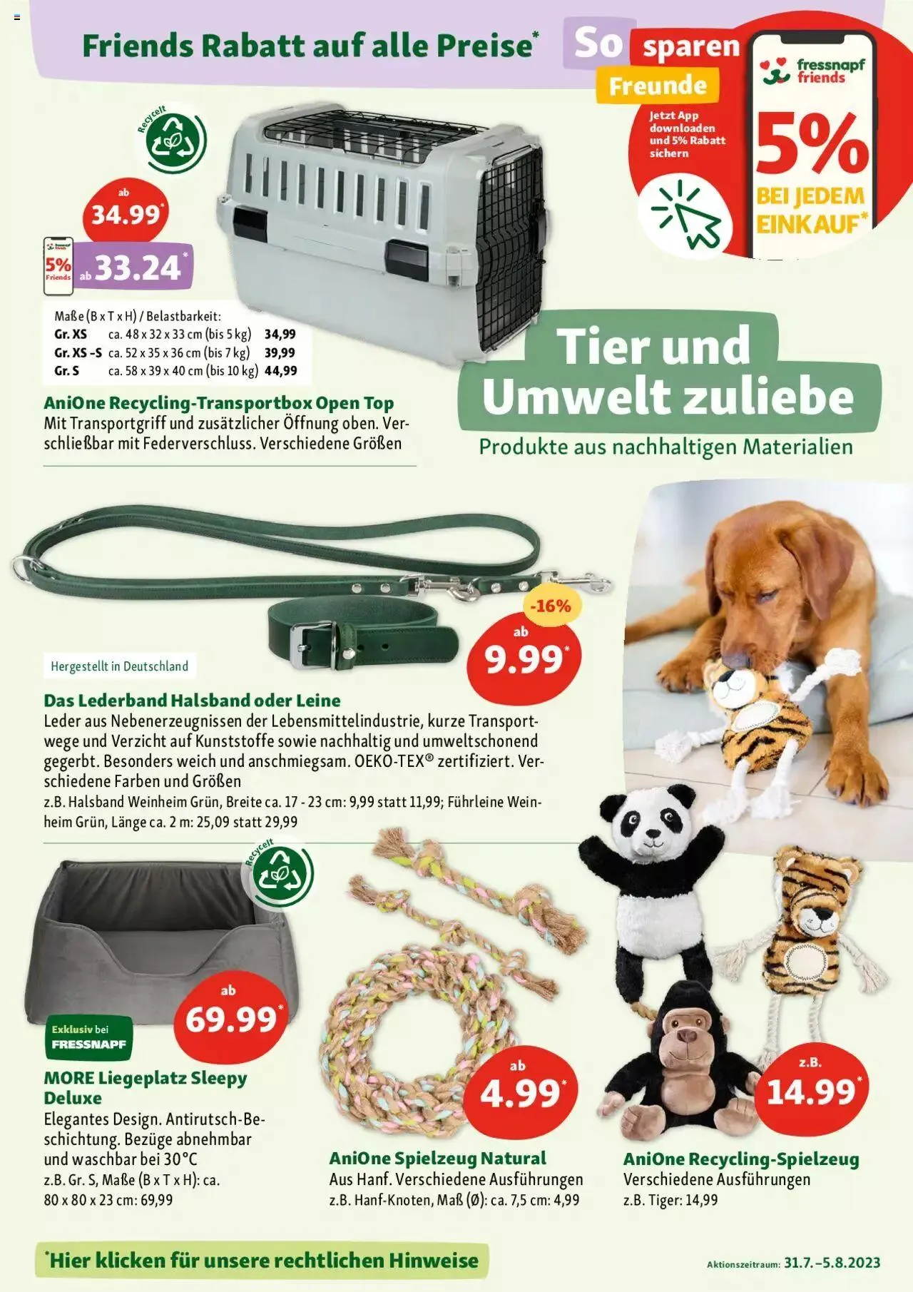 Fressnapf Aktionen von 31. Juli bis 5. August 2023 - Prospekt seite  9