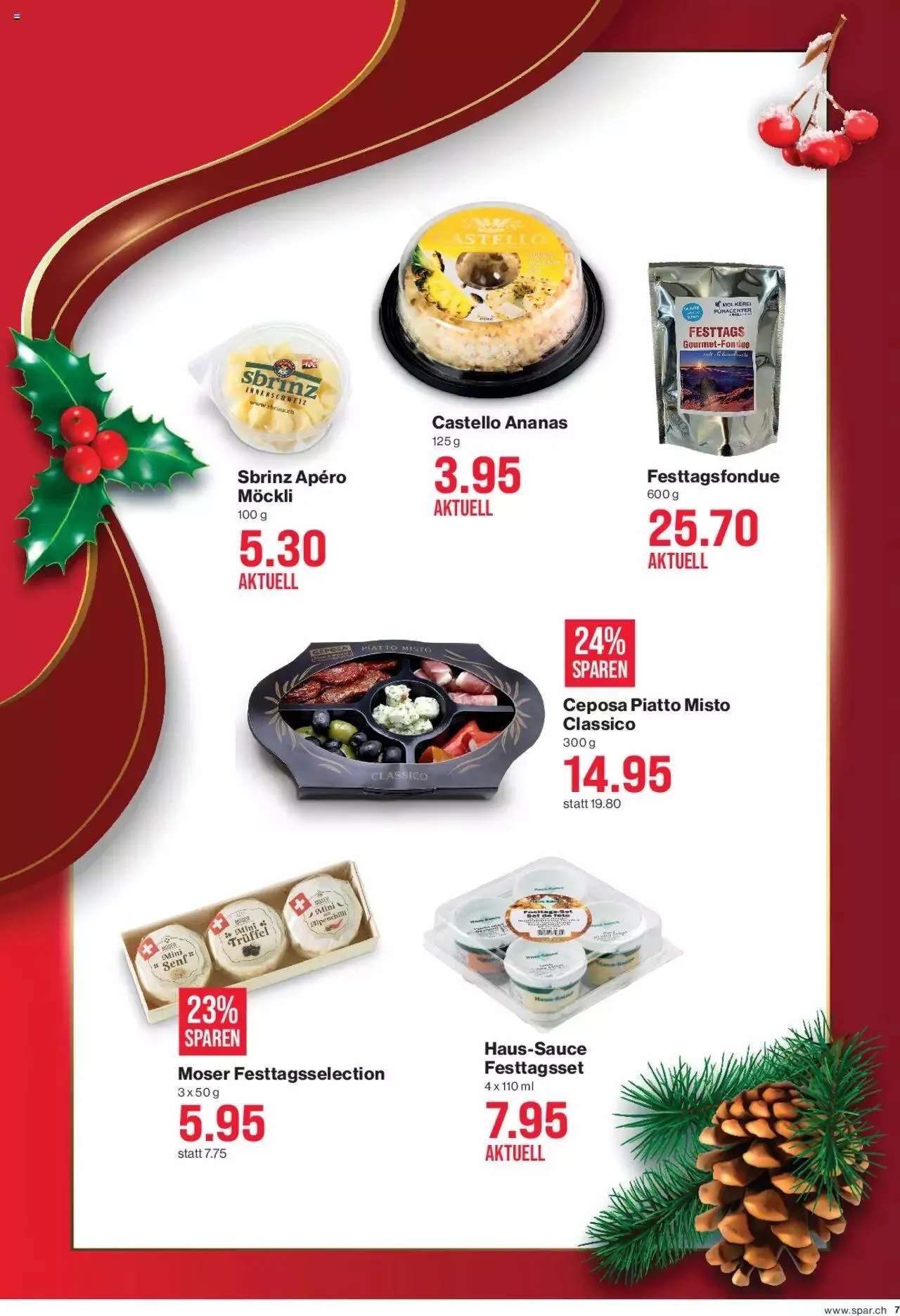 SPAR Aktionen von 7. Dezember bis 3. Januar 2024 - Prospekt seite  7
