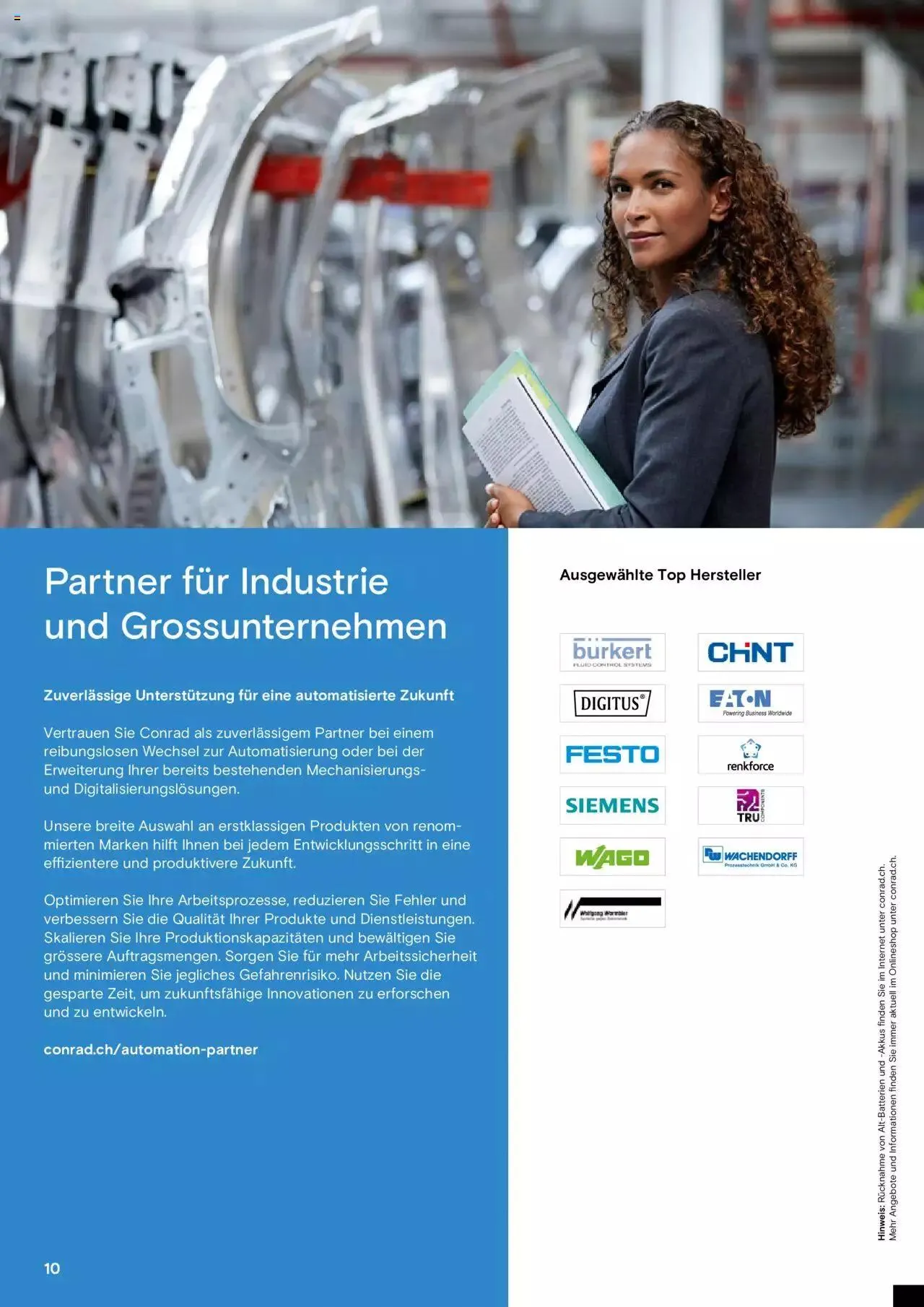Conrad Automation und Robotik von 18. Juli bis 31. Dezember 2023 - Prospekt seite 10