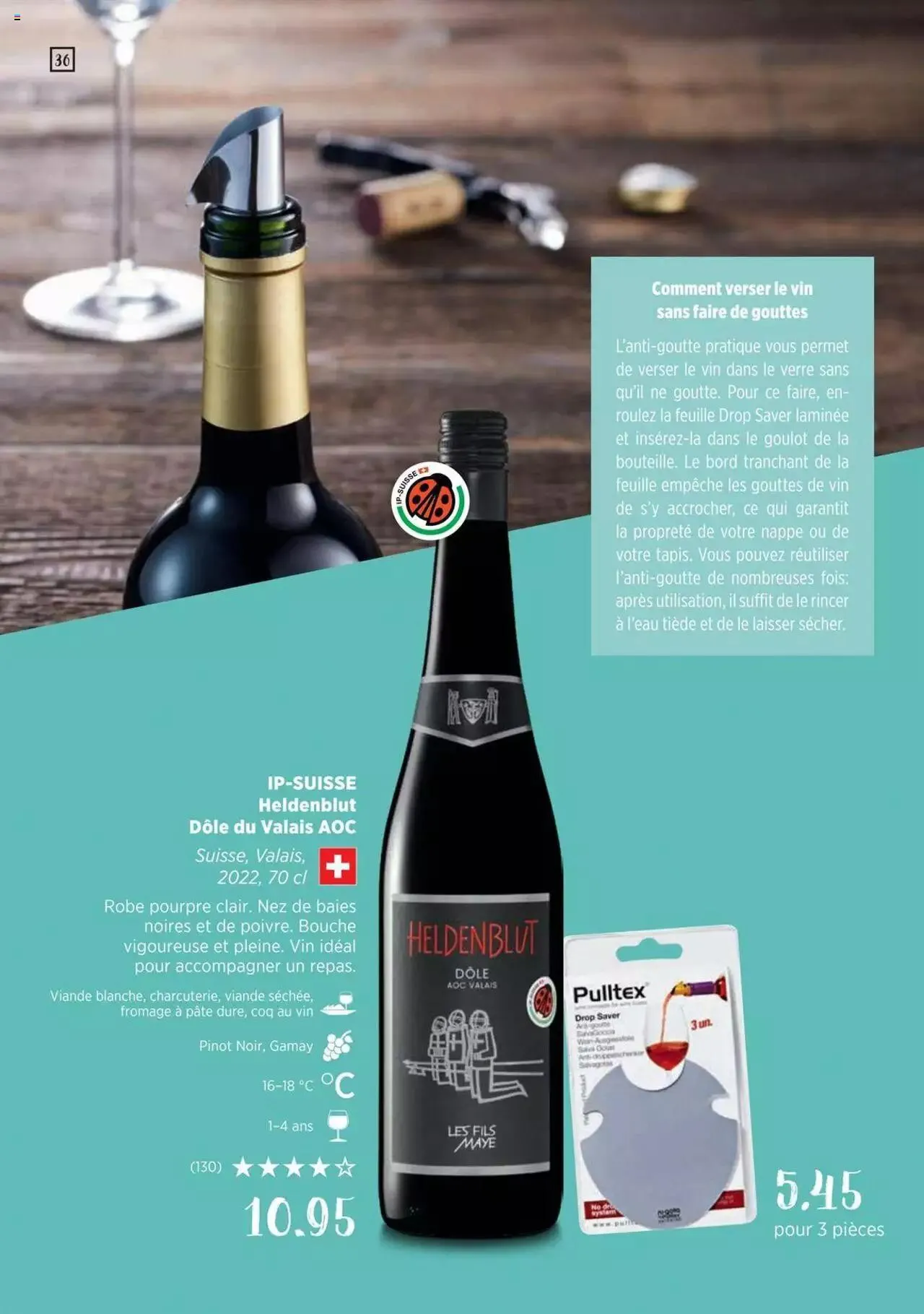 Denner Guide des vins 2023 /2024 FR von 11. September bis 31. Dezember 2024 - Prospekt seite  36