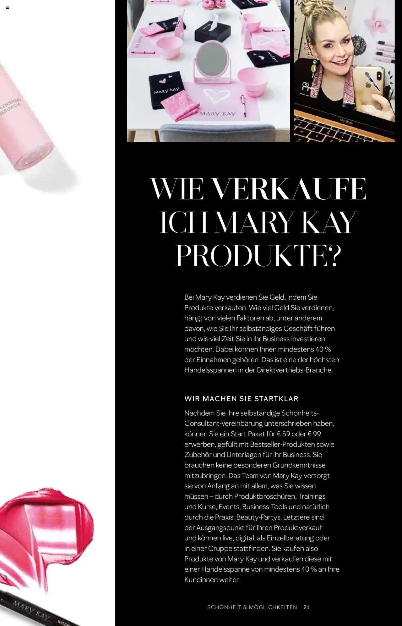 Mary Kay Aktionen Schönheit & Möglichkeiten von 18. Oktober bis 31. Dezember 2024 - Prospekt seite 21