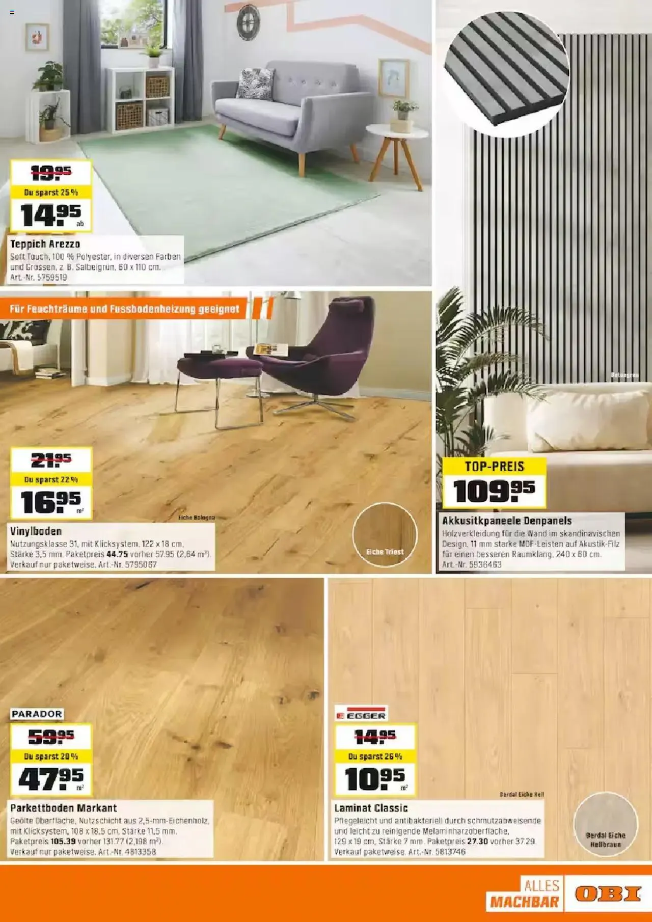 OBI Aktionen von 15. September bis 28. September 2024 - Prospekt seite  11