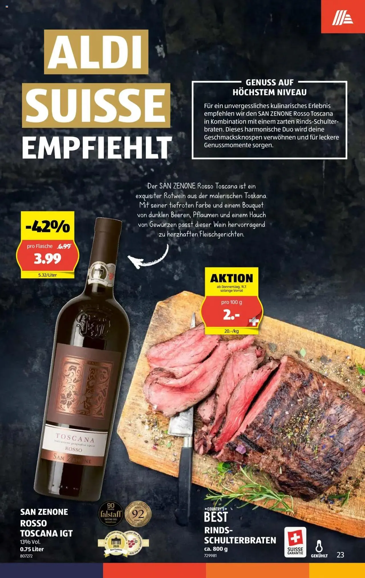 Aldi Aktionen von 11. Juli bis 17. Juli 2024 - Prospekt seite  23