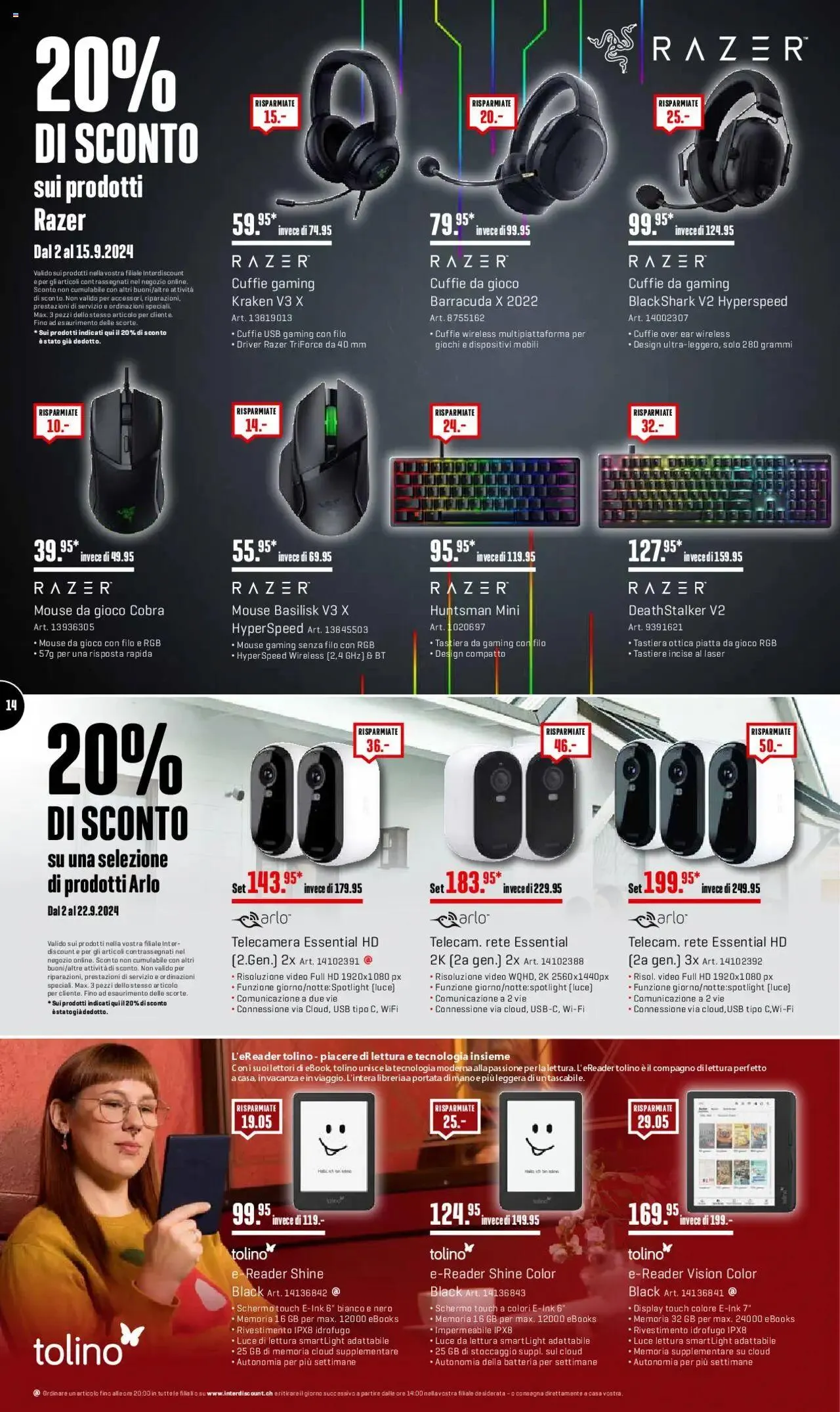 Interdiscount Prospetto von 2. September bis 22. September 2024 - Prospekt seite 14