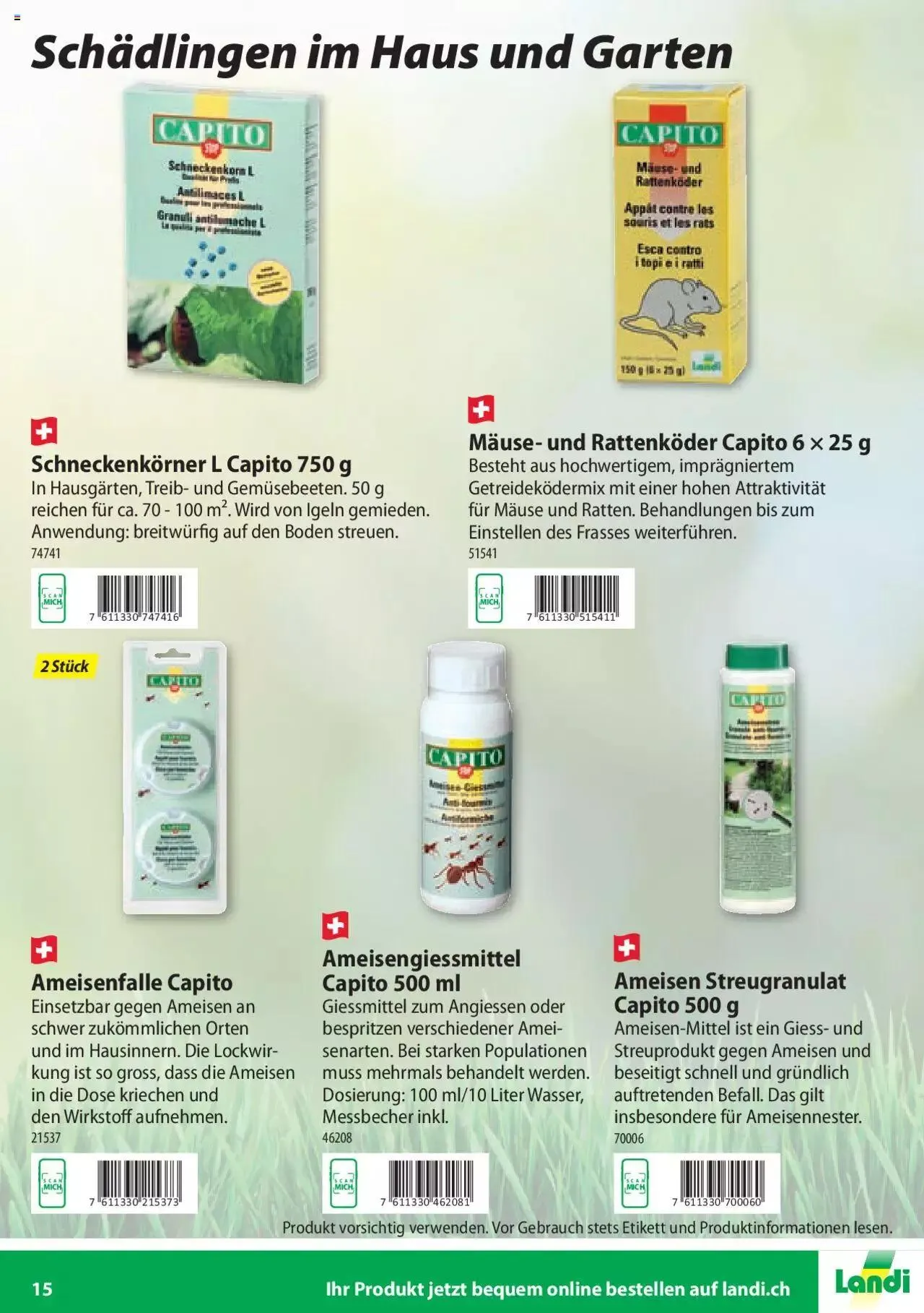 Landi Pflanzenschutz und Dünger 2023 von 7. März bis 31. Dezember 2023 - Prospekt seite 15