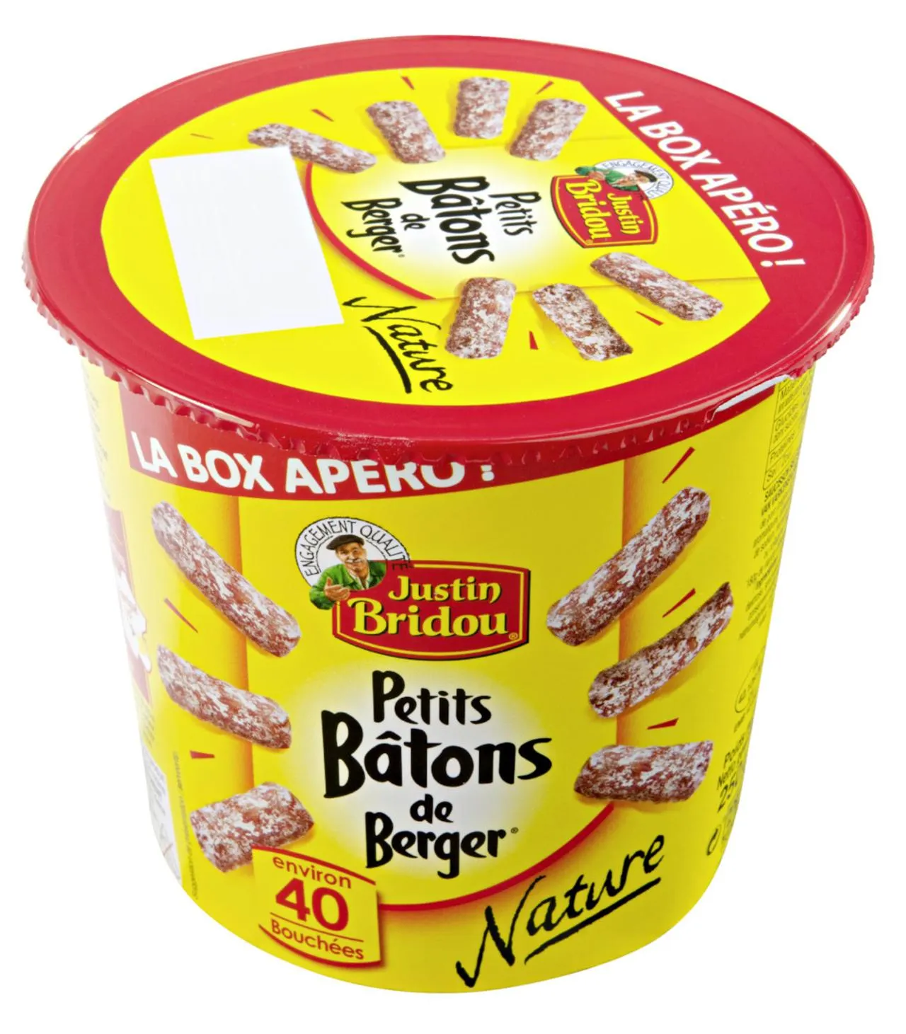 Justin bridou apero-box, petits bâtons de berger, 250 g