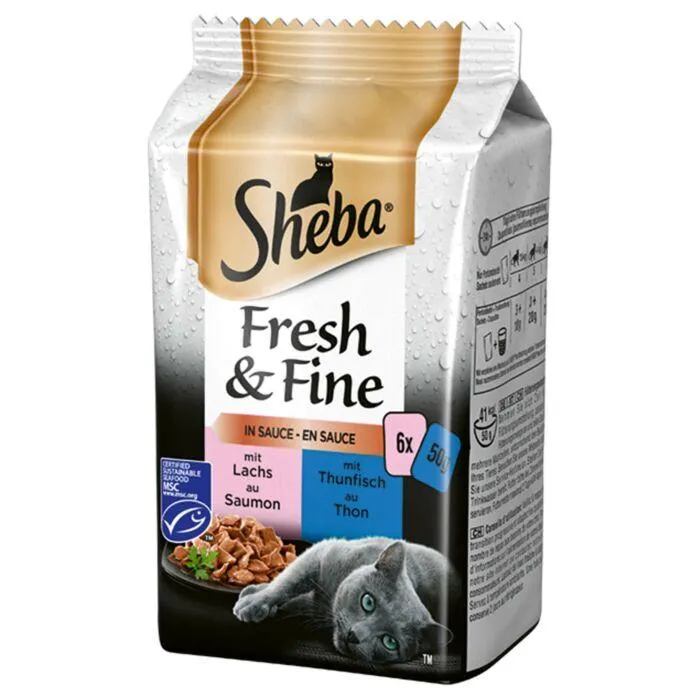 Sheba Nassfutter Fresh & Fine Fisch Variationen