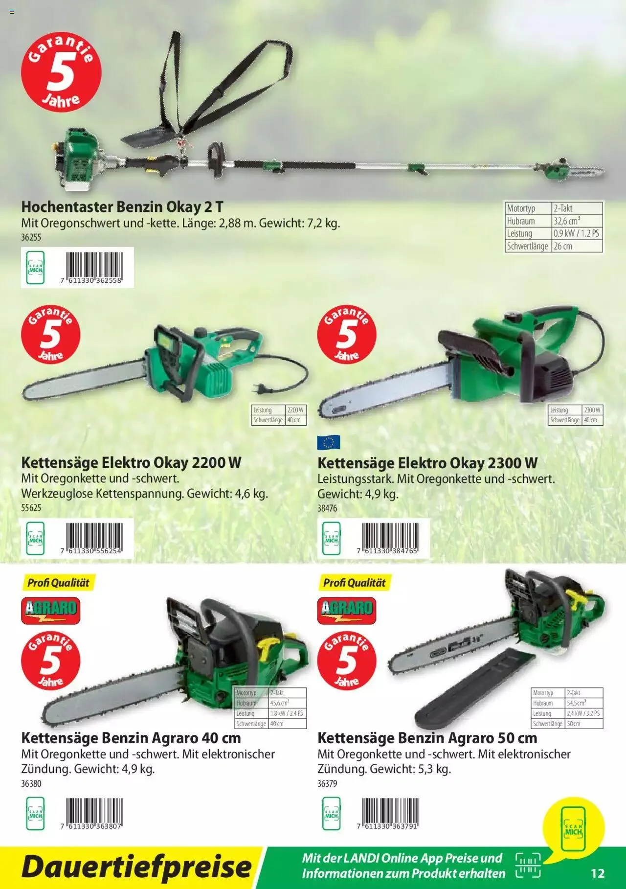Landi - Motorgeräte 2023 von 7. März bis 31. Dezember 2023 - Prospekt seite 12