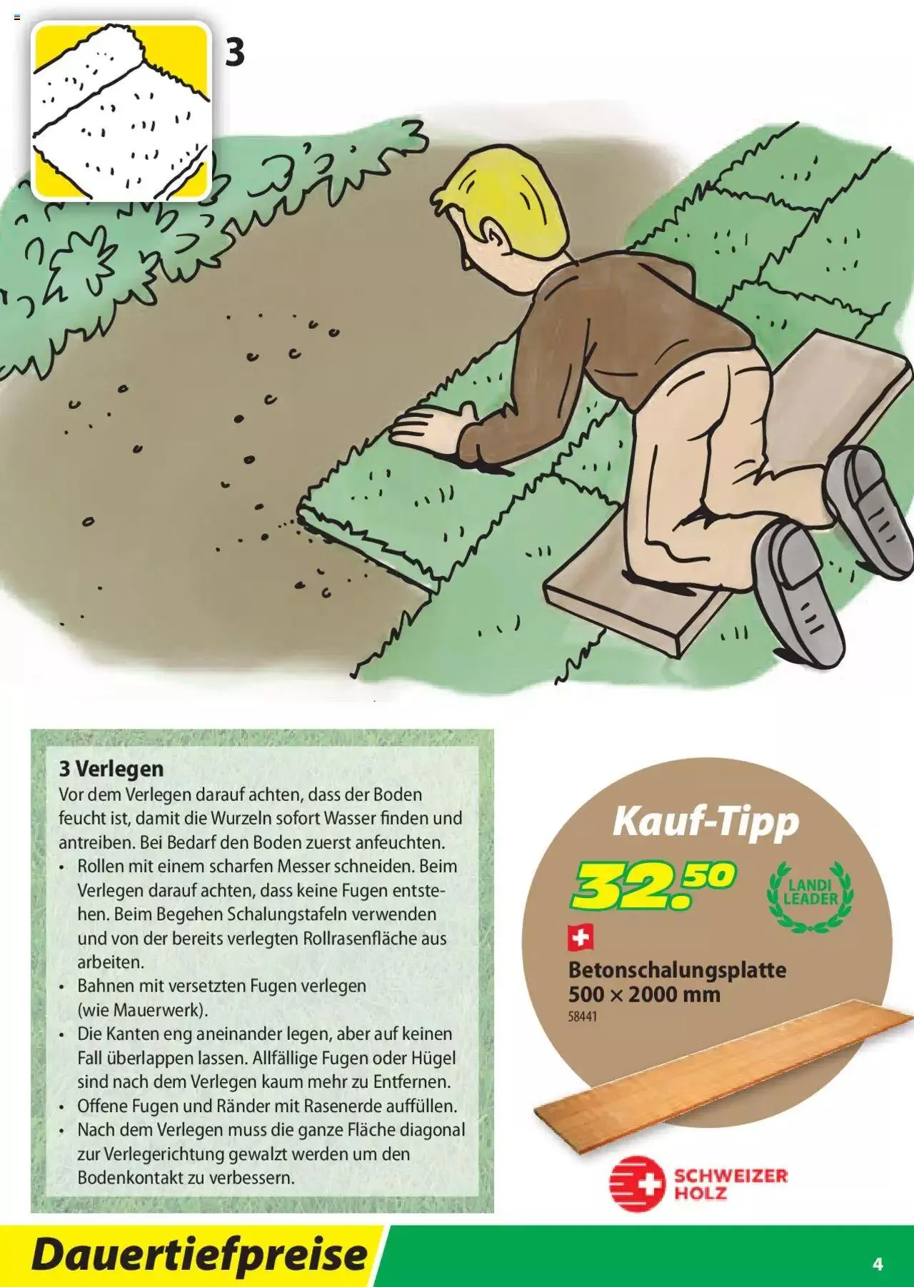 Landi - Rollrasen 2022 von 11. März bis 31. Dezember 2023 - Prospekt seite 4