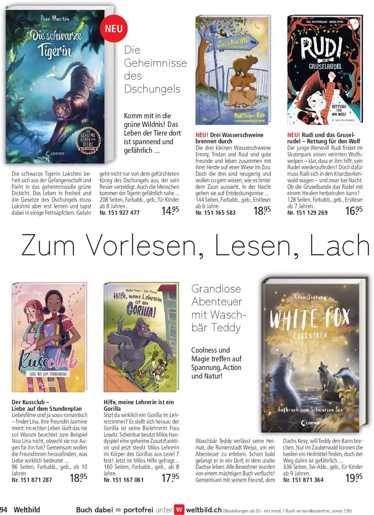Weltbild Aktionen von 19. April bis 31. Dezember 2024 - Prospekt seite 94